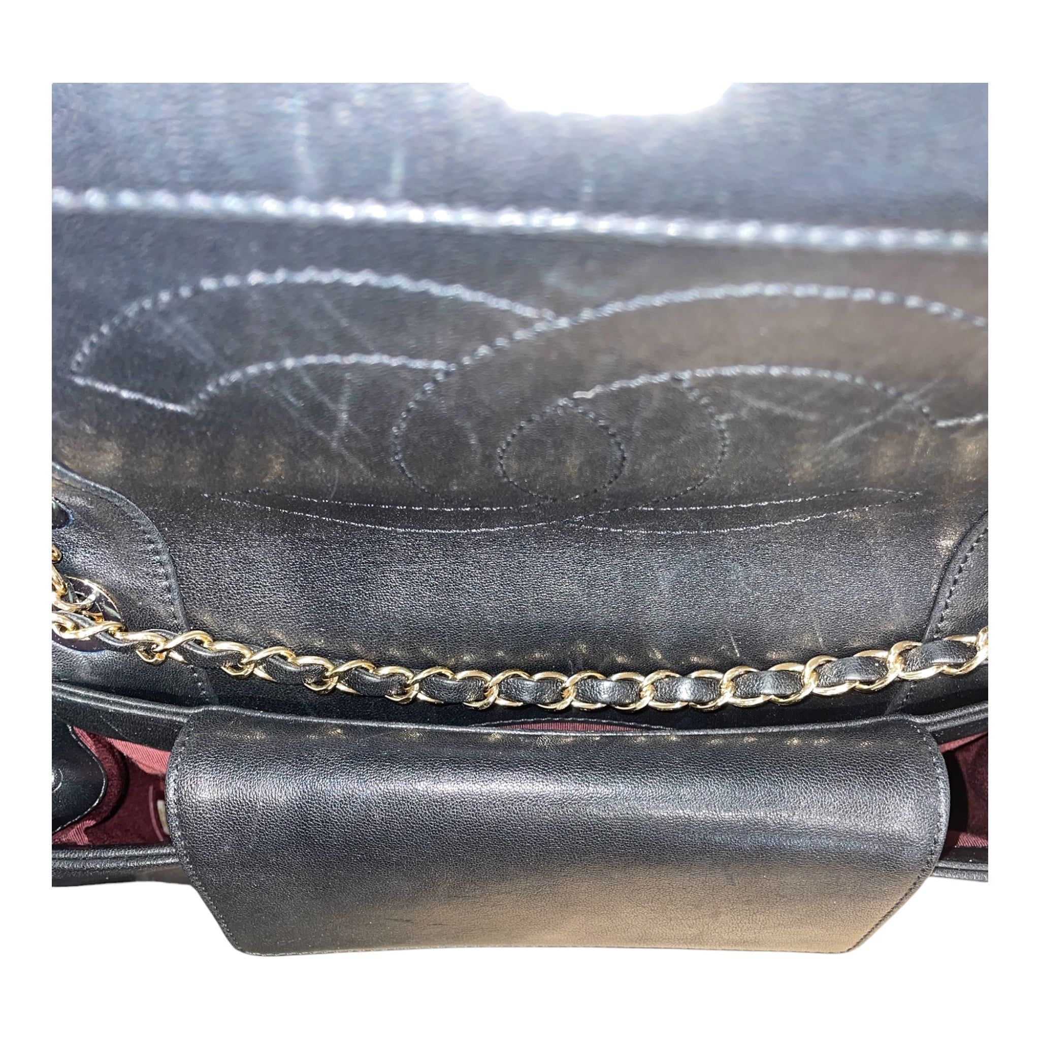 CHANEL/Cross Body Bag/Leather/BLK/MADEMOISELLE QUILTED GOLD view 6