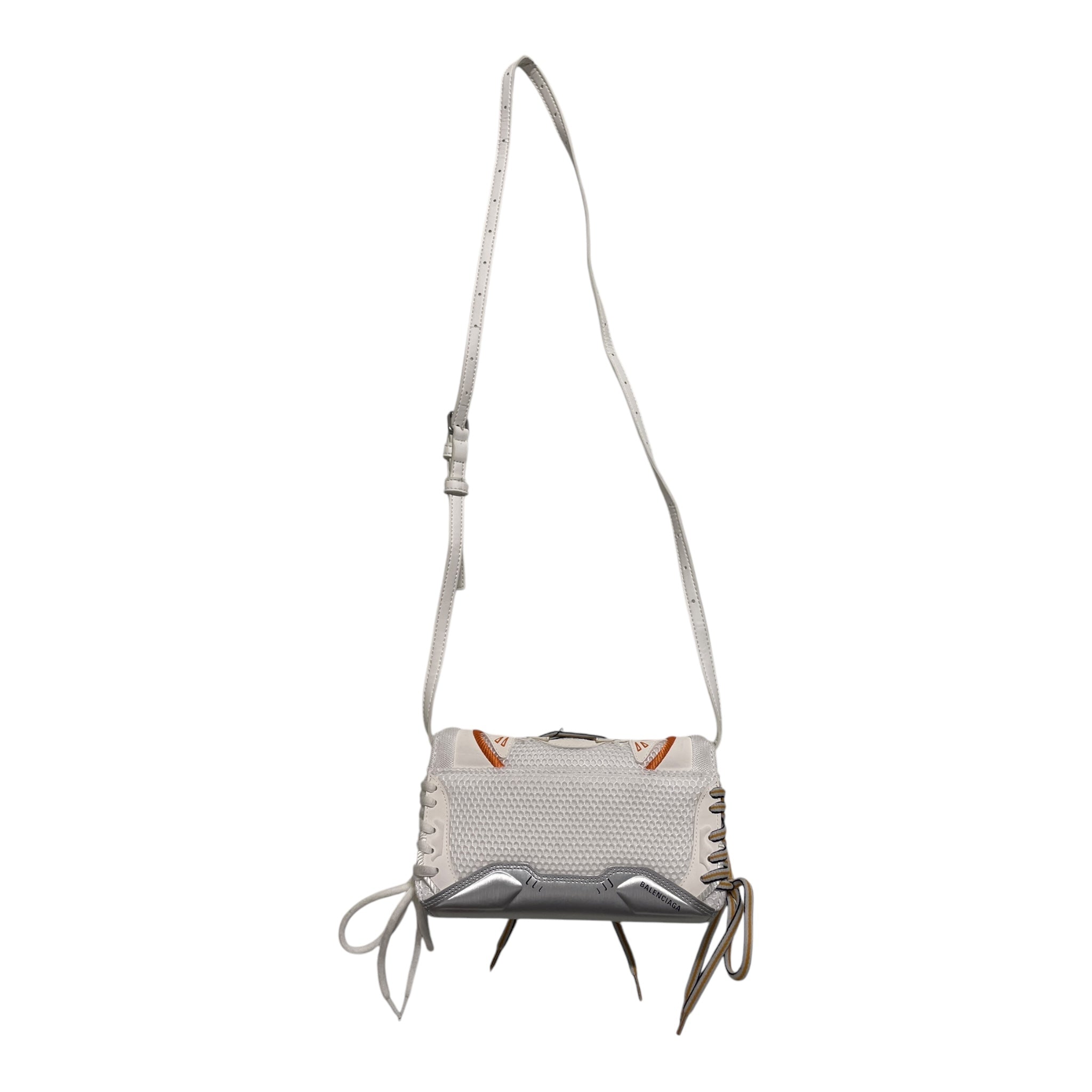 BALENCIAGA/Cross Body Bag/Cotton/WHT/laced sneaker bag view 2