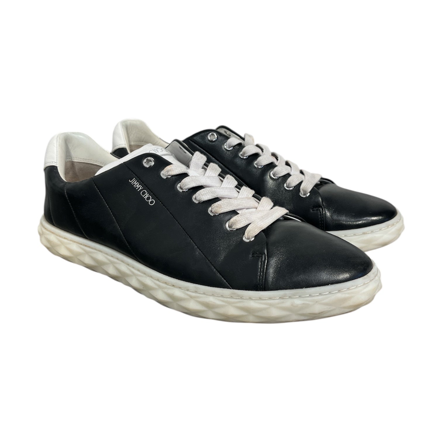 JIMMY CHOO/Low-Sneakers/EU 44/BLK/diamond light view 1
