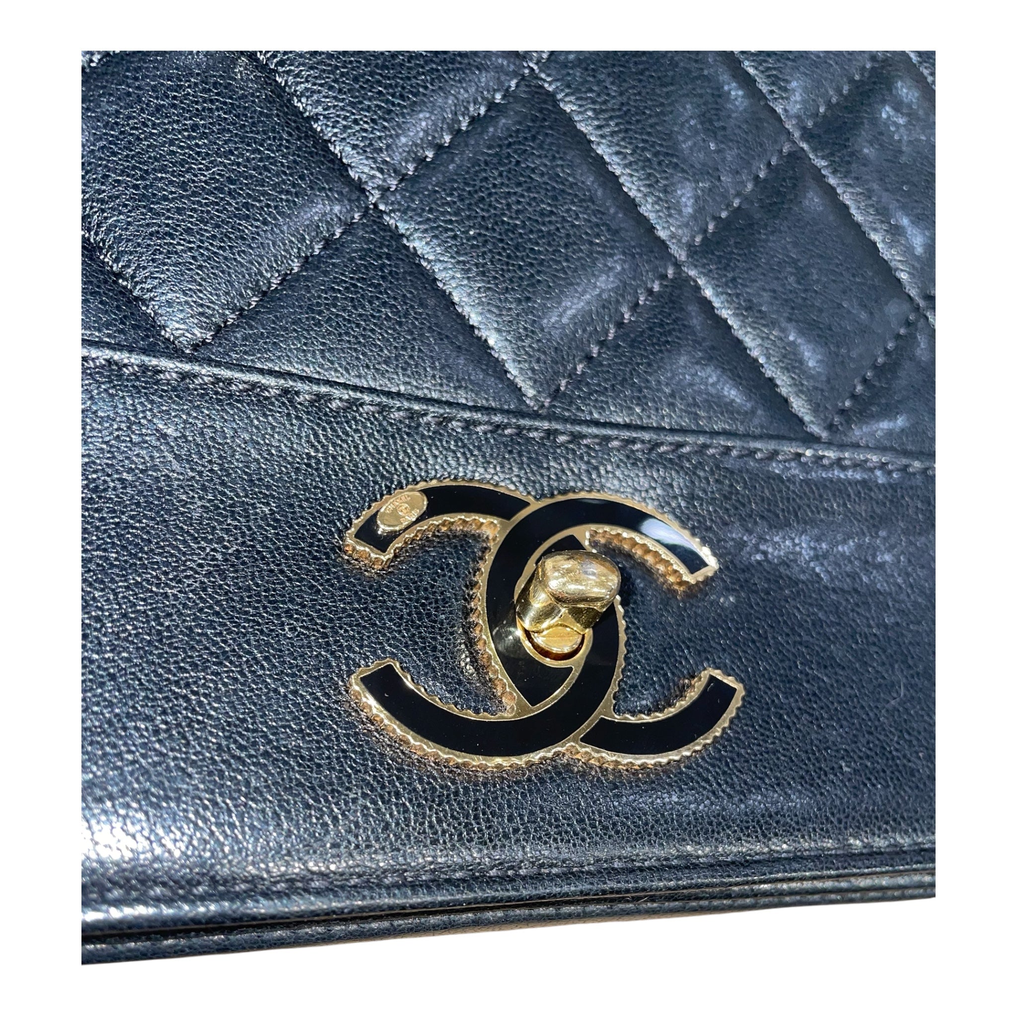 CHANEL/Cross Body Bag/Leather/BLK/MADEMOISELLE QUILTED GOLD view 7