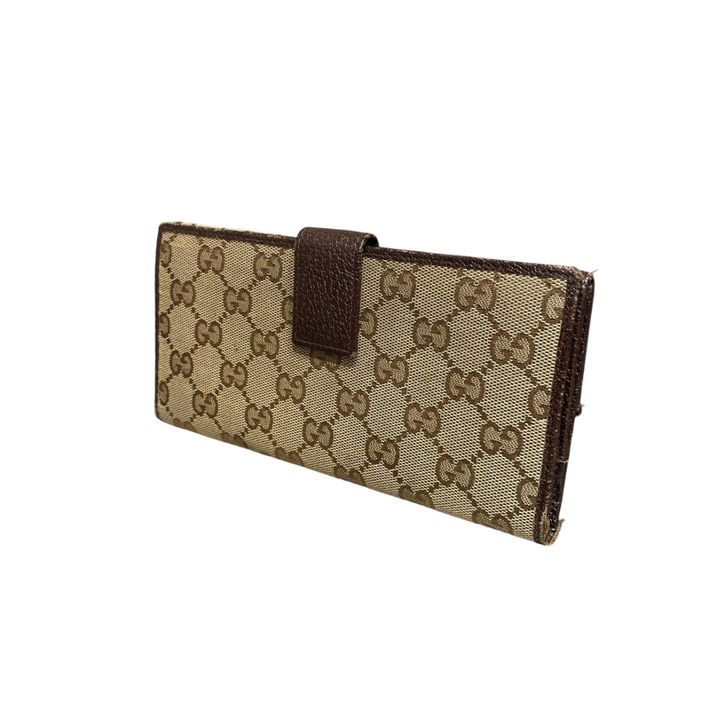 GUCCI/Long Wallet/Cotton/BEG/MONOGRAM