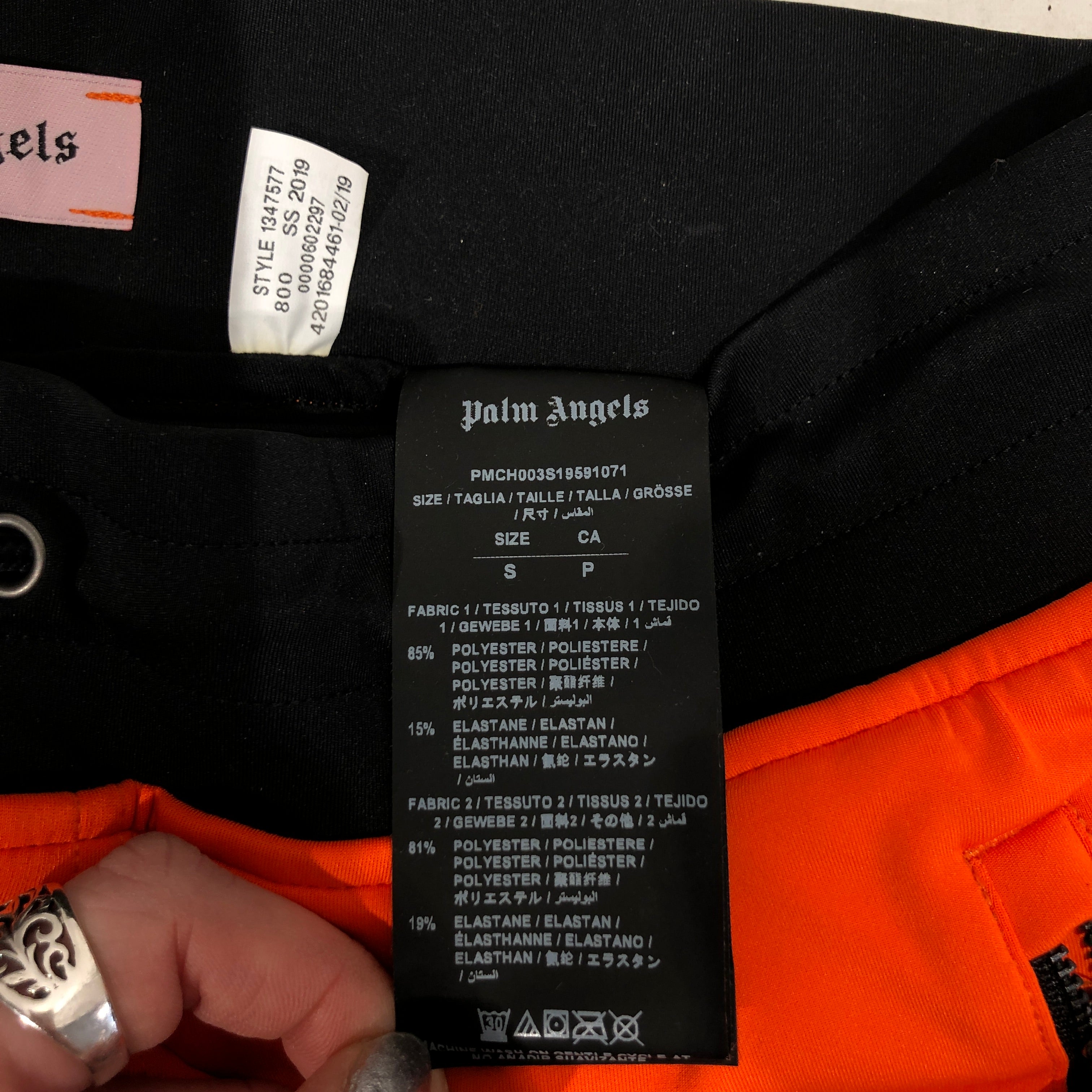 Palm Angels/UNDER ARMOUR/Pants/S/Cotton/ORN/ view 1