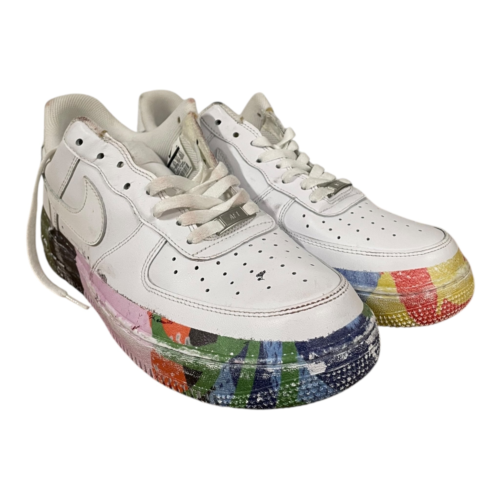 NIKE/Low-Sneakers/US 11.5/Polyester/WHT/315122-111 PAINT ON SOLES view 1