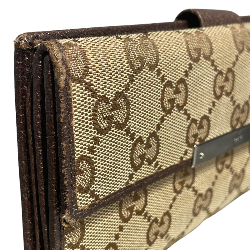 GUCCI/Long Wallet/Cotton/BEG/MONOGRAM
