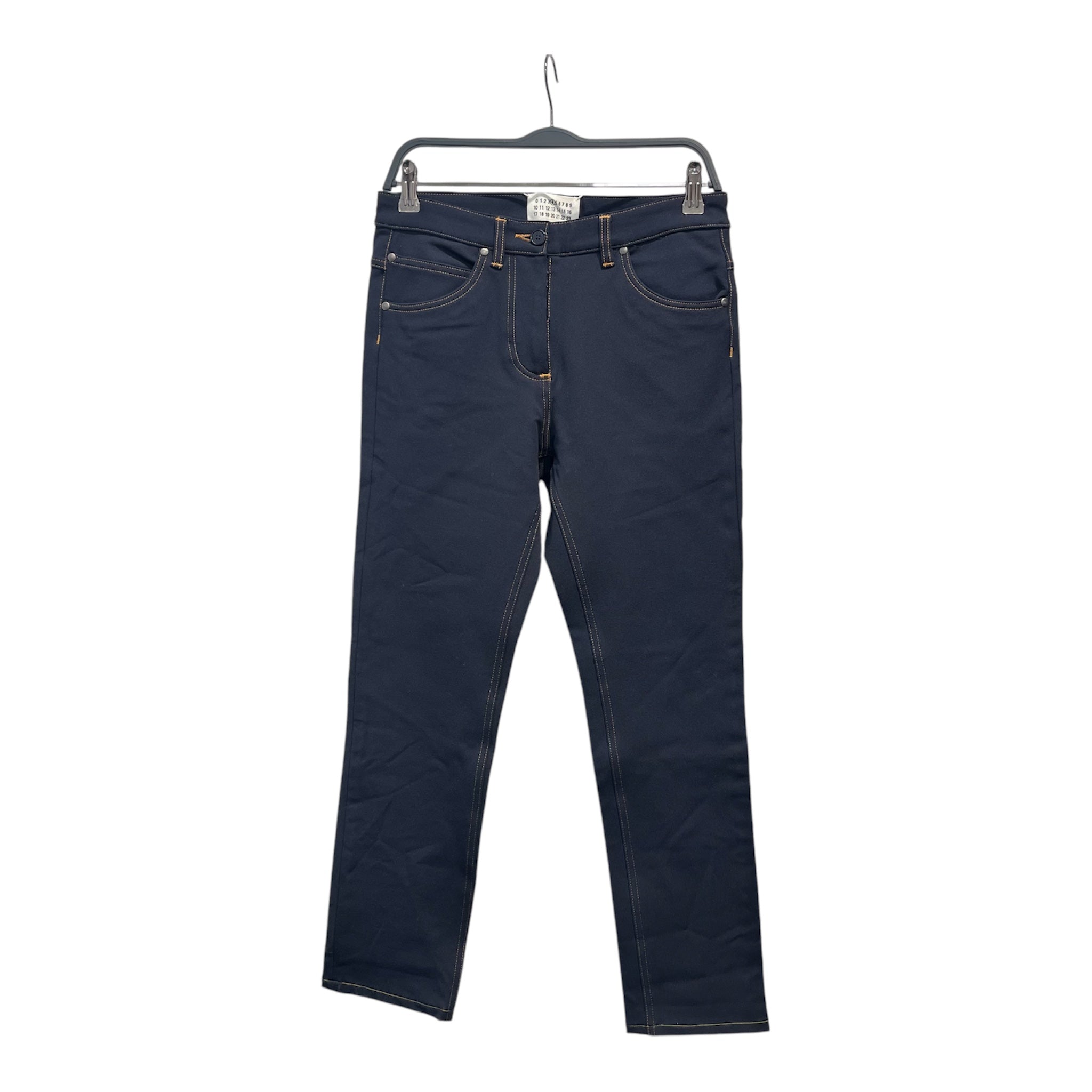 Maison Margiela/Pants/40/Polyester/NVY/ORANGE STITCHING view 1