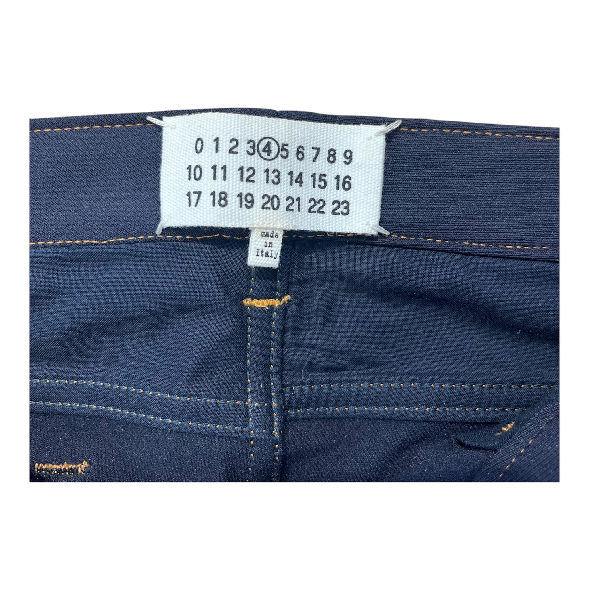 Maison Margiela/Pants/40/Polyester/NVY/ORANGE STITCHING view 3