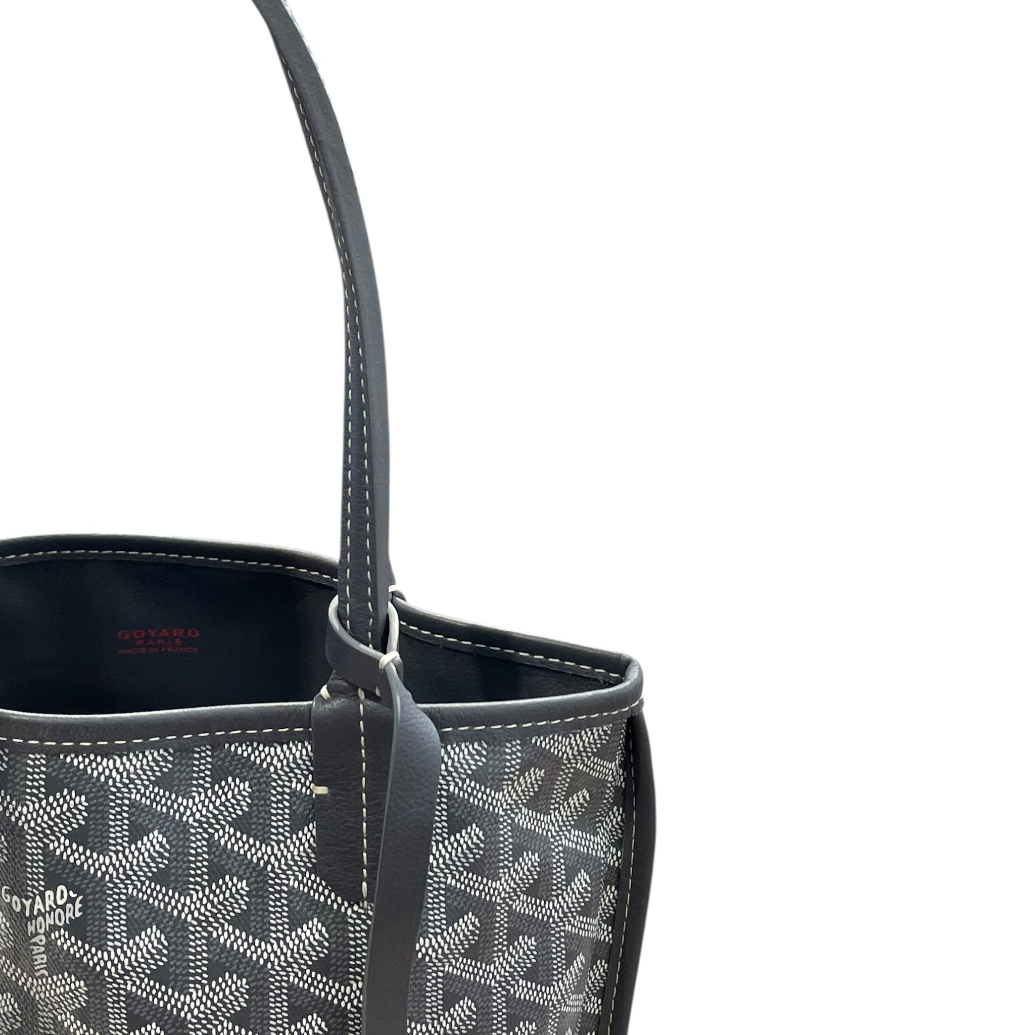 GOYARD/Tote Bag/Monogram/Leather/GRY/Mini Anjou view 5