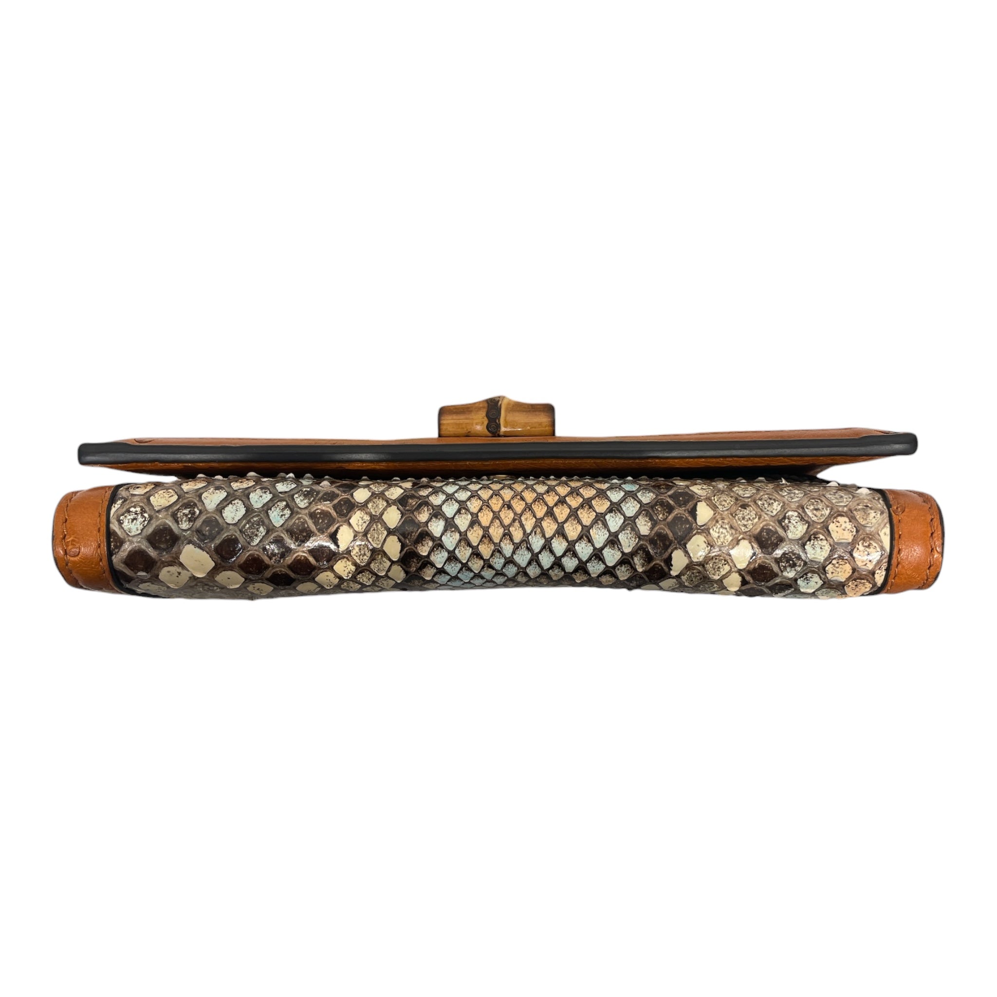 GUCCI/Cross Body Bag/Animal Pattern/Leather/CML/DIANA PYTHON CHAIN WALET view 3