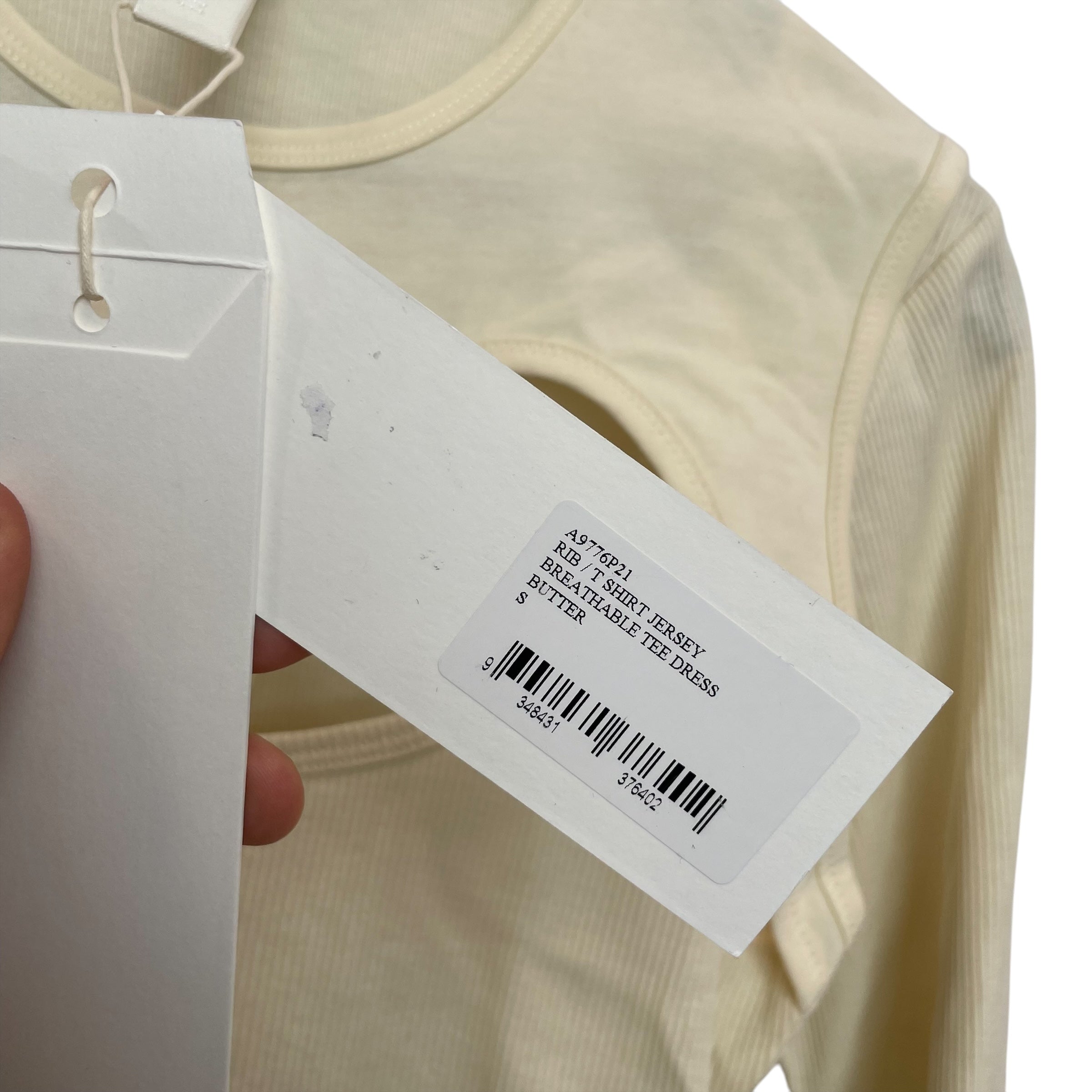 DION LEE/LS Dress/S/Cotton/CRM/RIB/A9776P21/BREATHABLE TEE DZ view 3