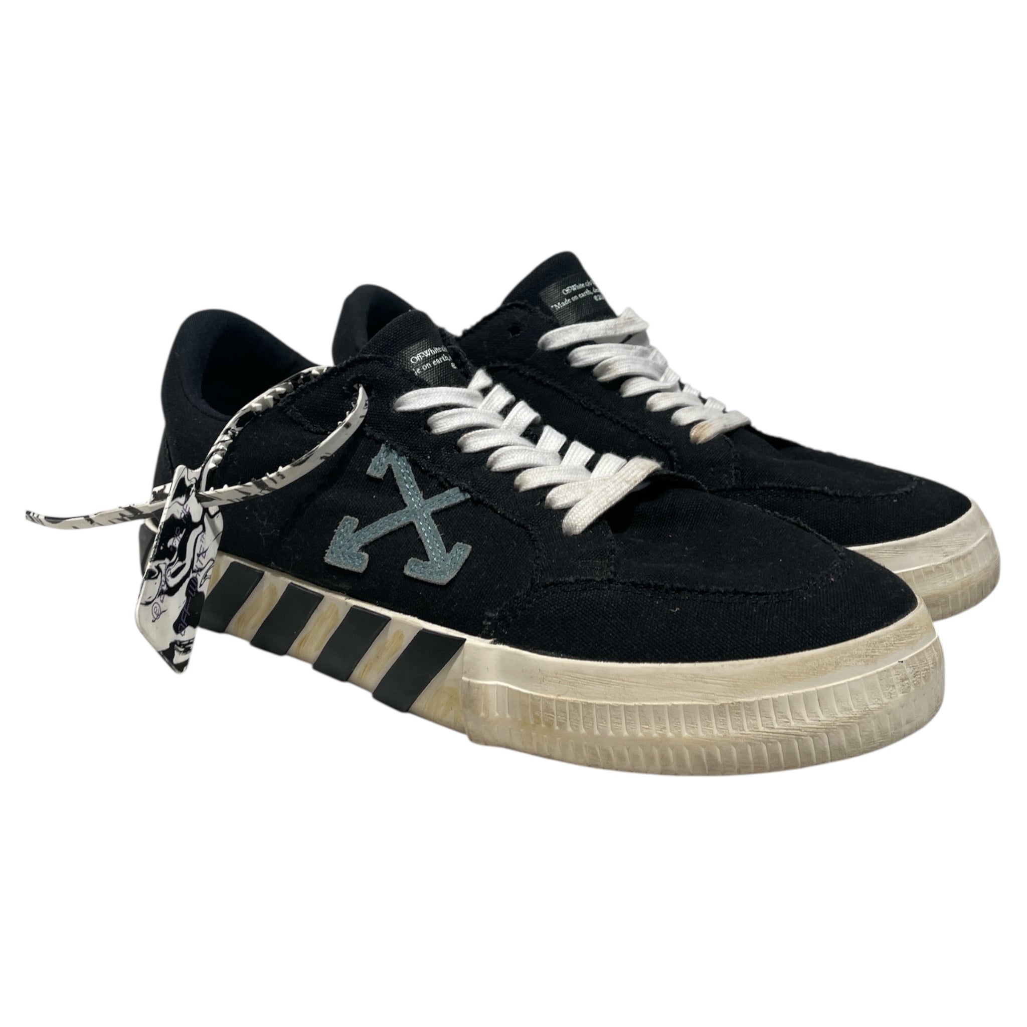 OFF-WHITE/Low-Sneakers/EU 43/Cotton/BLK/Vulc Low Blue X view 1