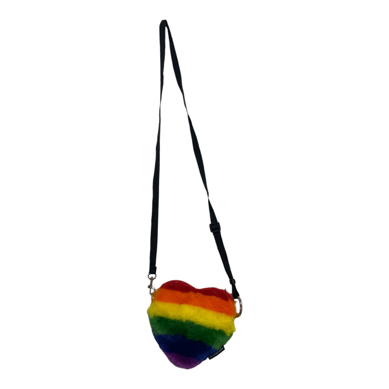 BALENCIAGA/Cross Body Bag/Stripe/Fur/MLT/heart cross body
