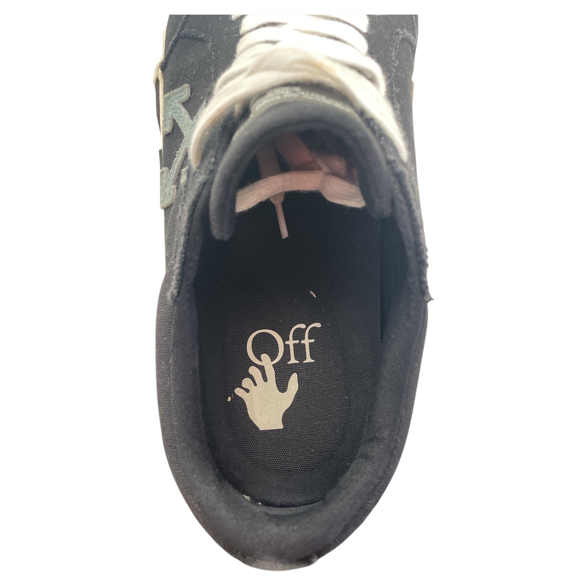 OFF-WHITE/Low-Sneakers/EU 43/Cotton/BLK/Vulc Low Blue X view 3