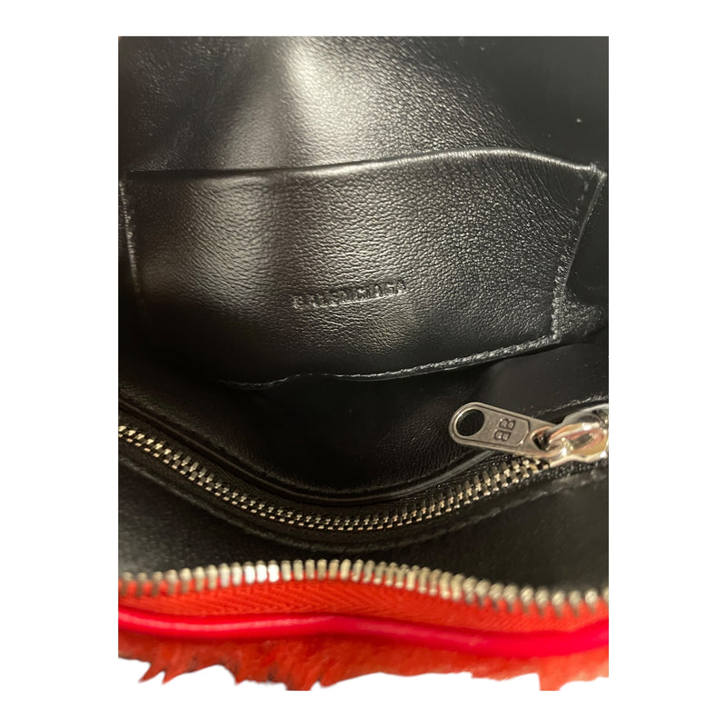 BALENCIAGA/Cross Body Bag/Stripe/Fur/MLT/heart cross body