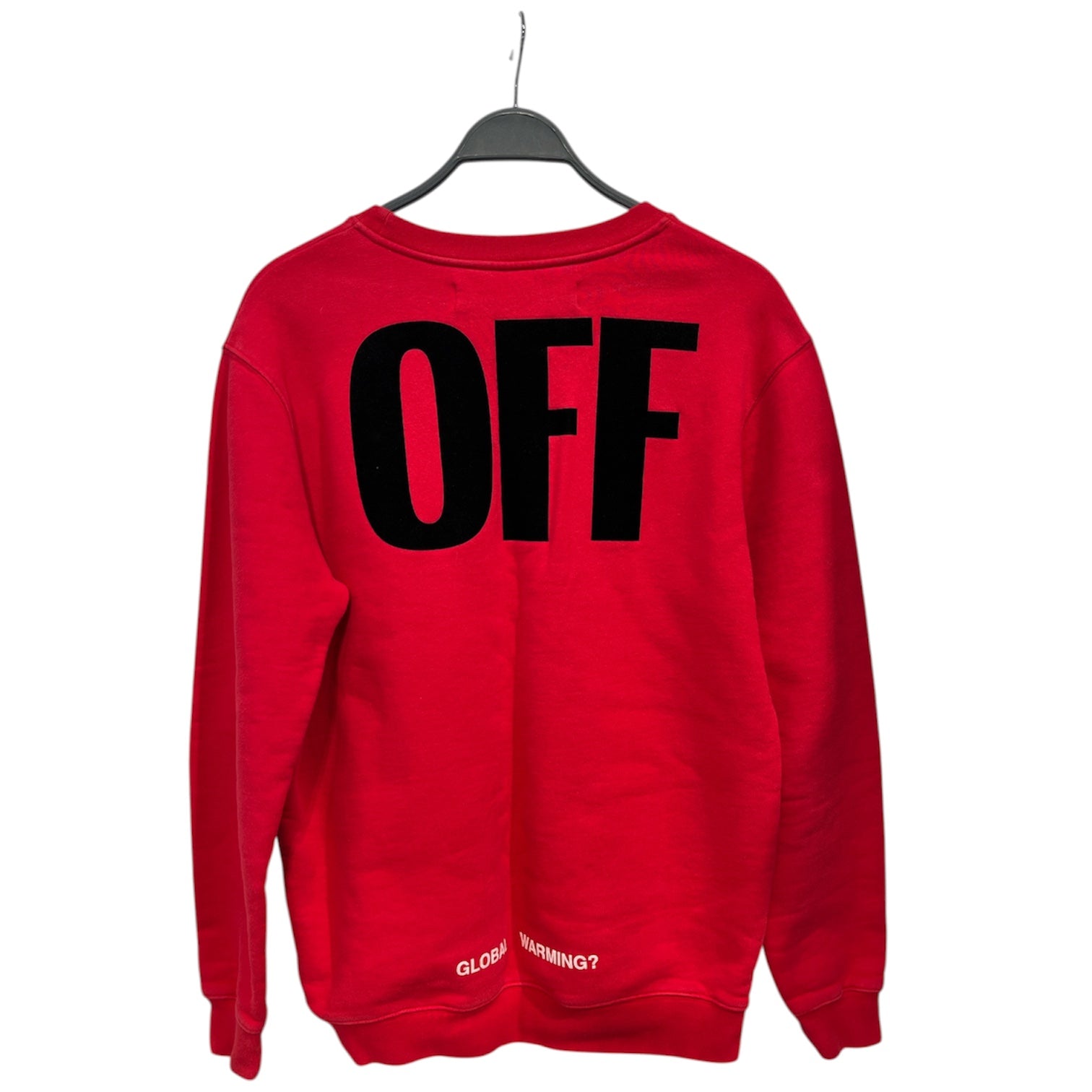 OFF-WHITE/Sweatshirt/S/Cotton/RED/Global Warming? view 2