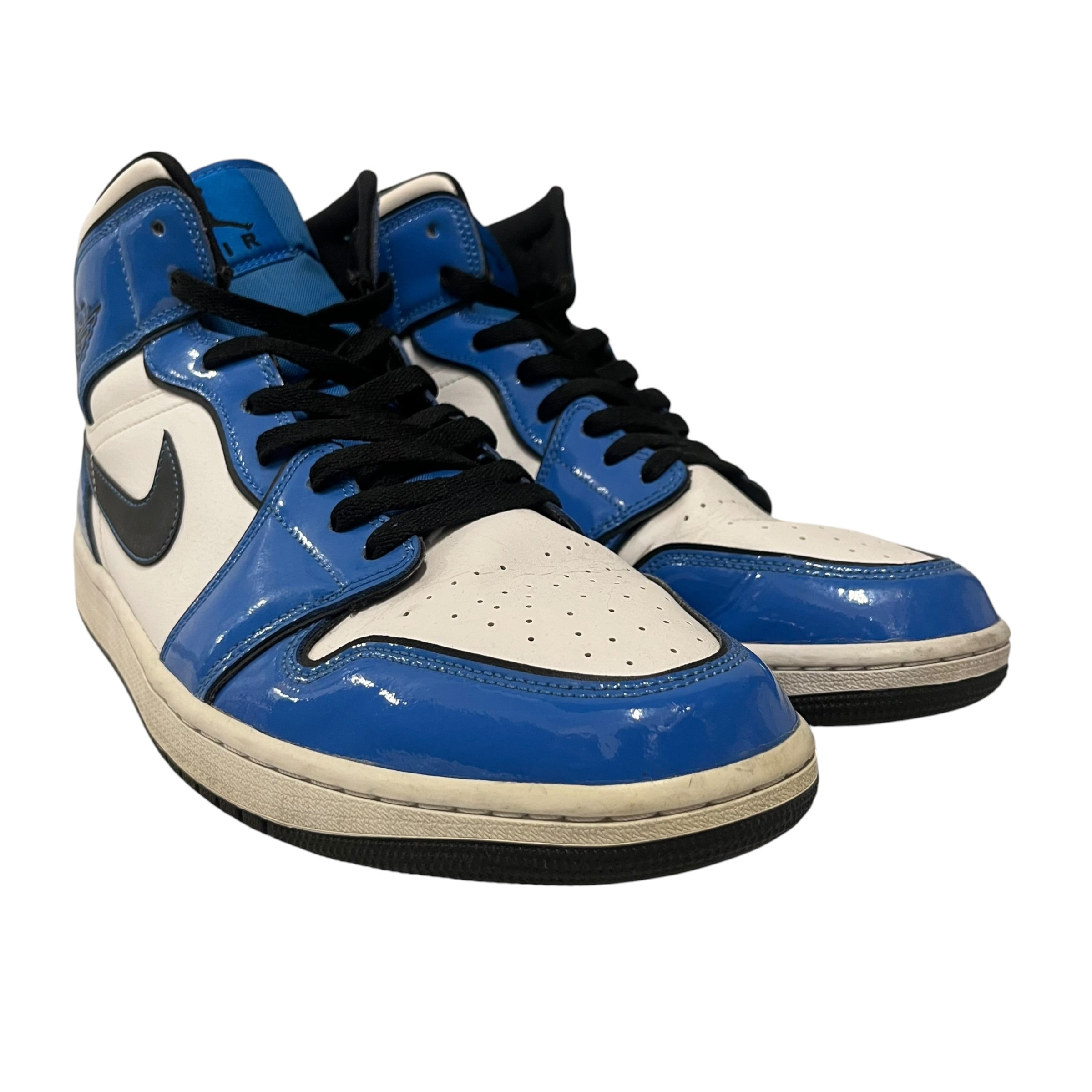 JORDAN BRAND/Hi-Sneakers/US 12/Leather/BLU/jordan 1 mid signal blue view 1
