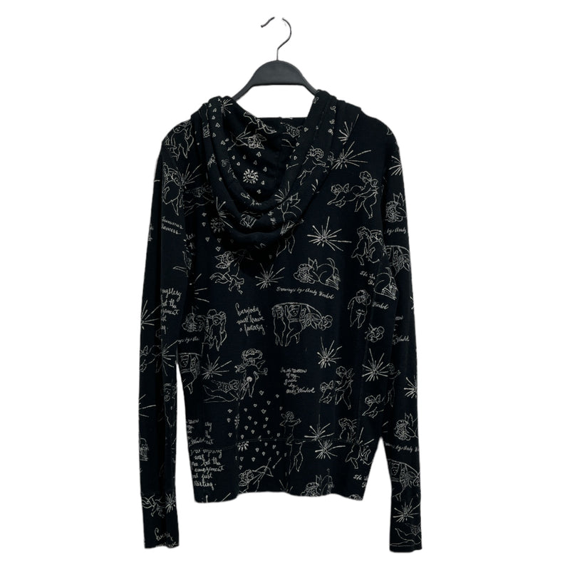 HYSTERIC GLAMOUR/Zip Up Hoodie/S/Cotton/BLK/ANDY WARHOL