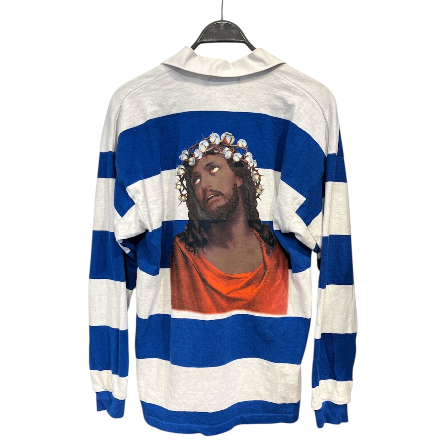 DENIM TEARS/LS Shirt/M/Cotton/MLT/Stripe/RUGBY FLORAL STRIPED view 2