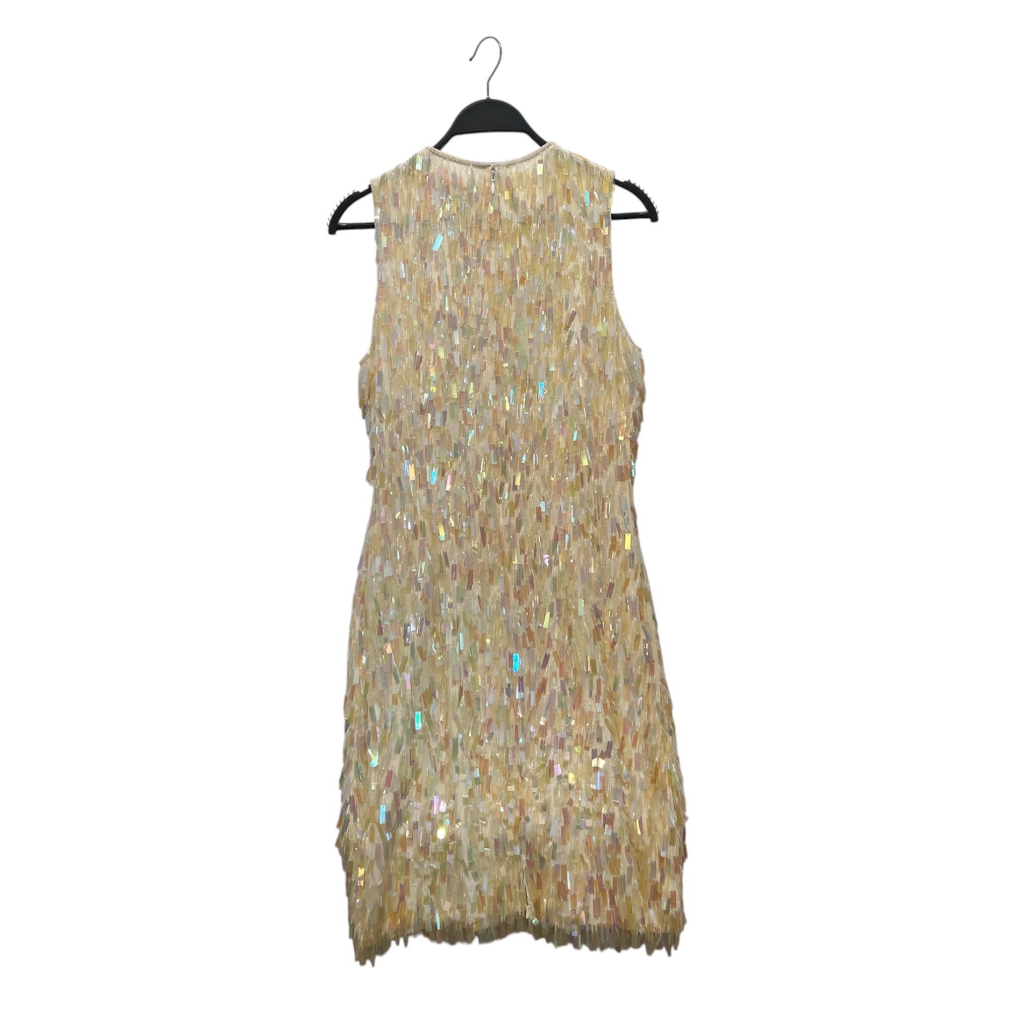 DKNY(DONNA KARAN NEW YORK)/SL Dress/4/Iridescent/Silk/CRM/Mini Length/Sequinned Mini Rare view 2
