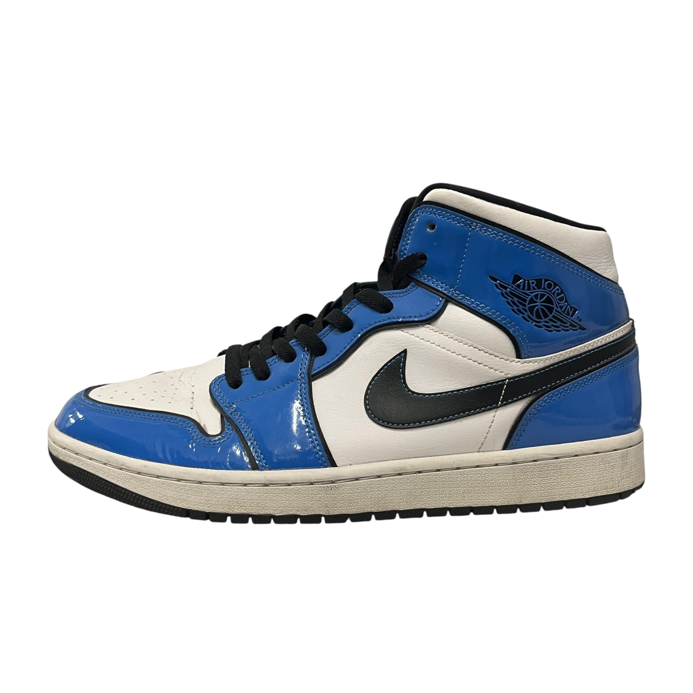 JORDAN BRAND/Hi-Sneakers/US 12/Leather/BLU/jordan 1 mid signal blue view 3