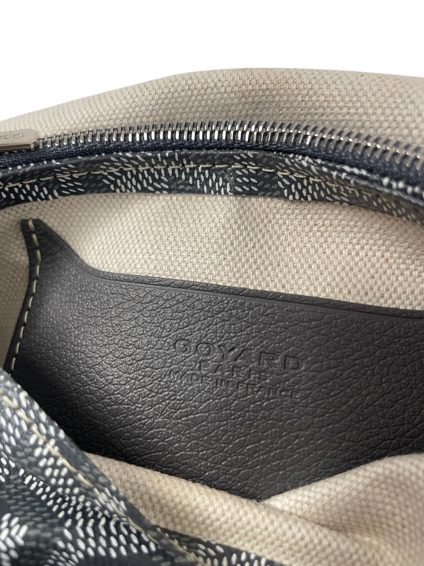 GOYARD/Cross Body Bag/Monogram/Leather/GRY/PLUMET view 3