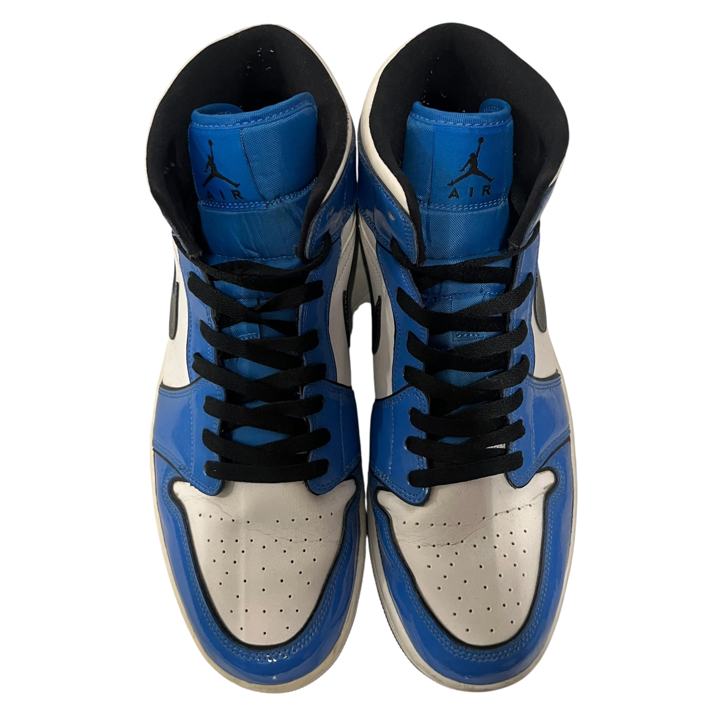 JORDAN BRAND/Hi-Sneakers/US 12/Leather/BLU/jordan 1 mid signal blue view 4