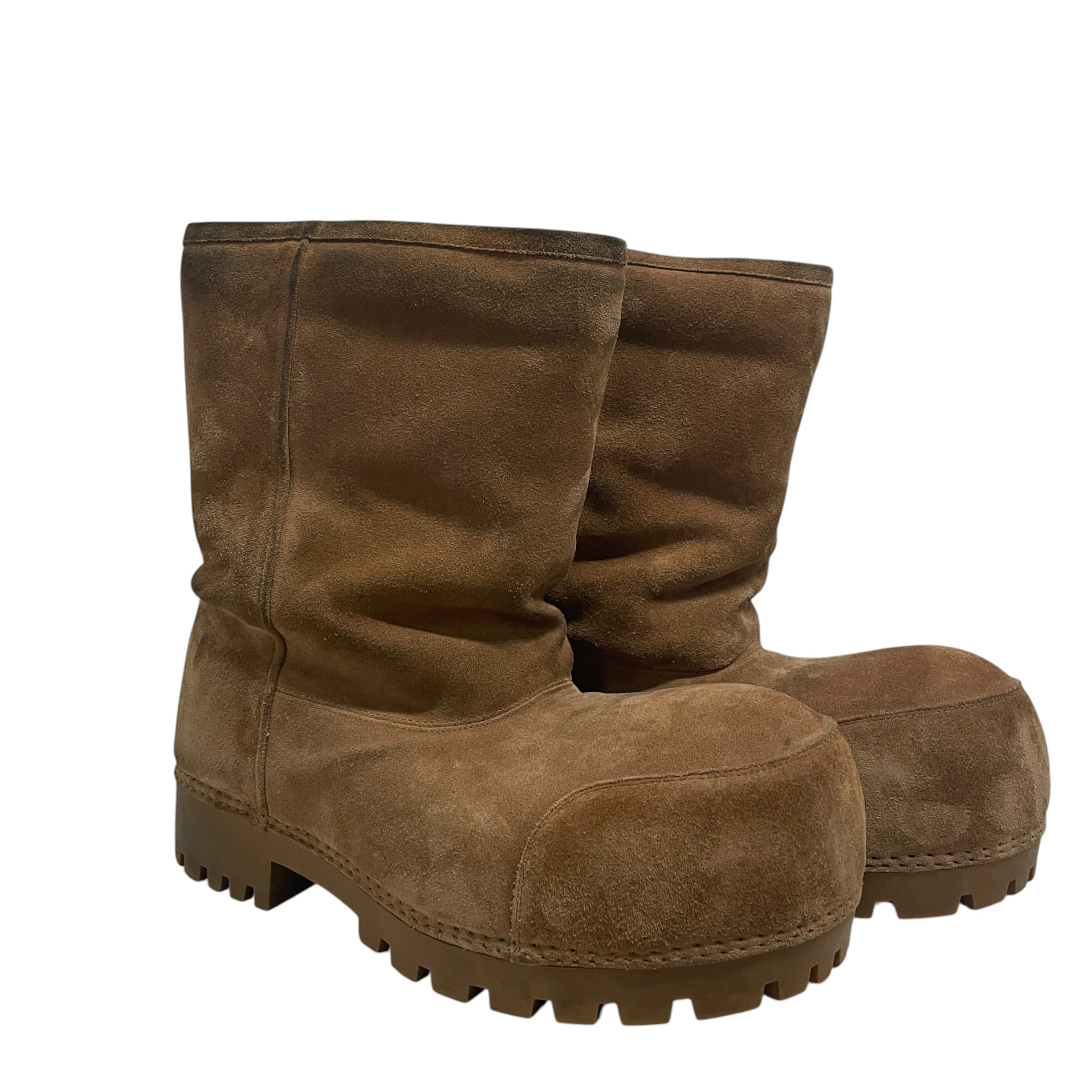 BALENCIAGA/Pull-On Boots/EU 44/Suede/CML/8 Hole/ALASKA BOOTS view 1