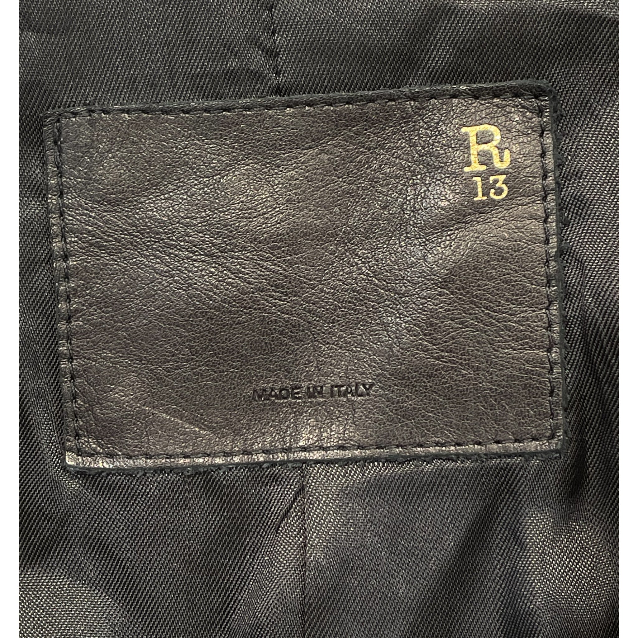 R13/Coat/Wool/BLK/ view 4
