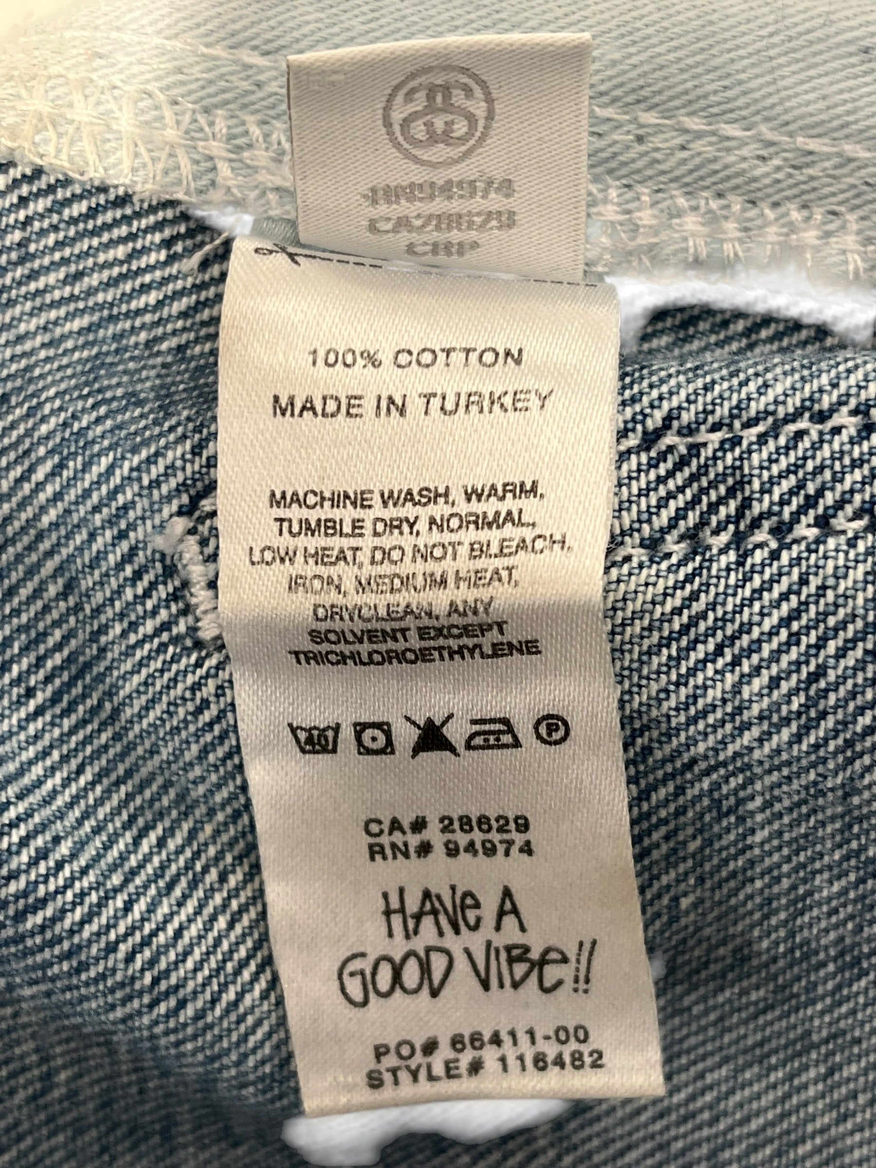STUSSY/Straight Pants/28/Denim/BLU/QUALITY WORKGEAR view 4
