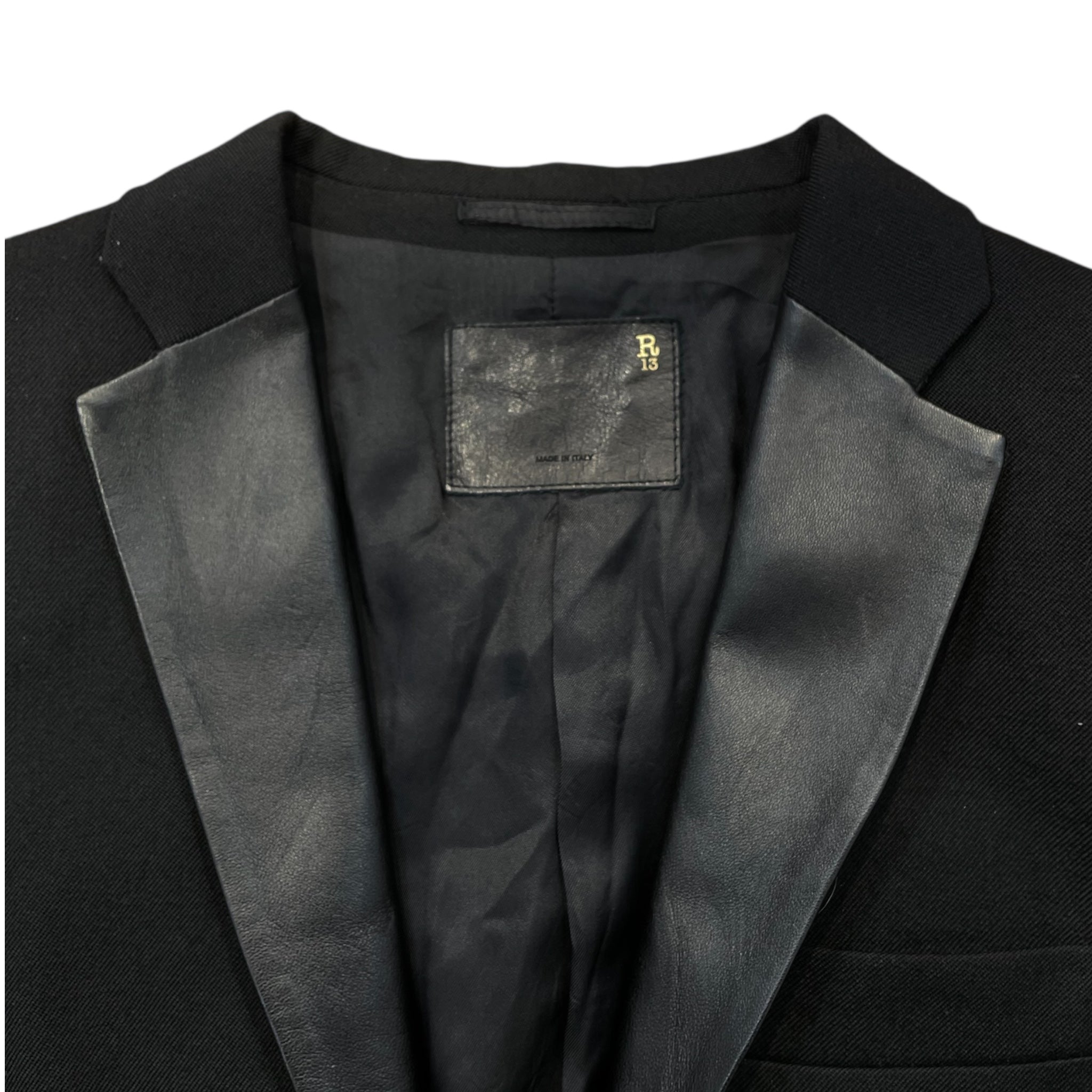 R13/Coat/Wool/BLK/ view 3