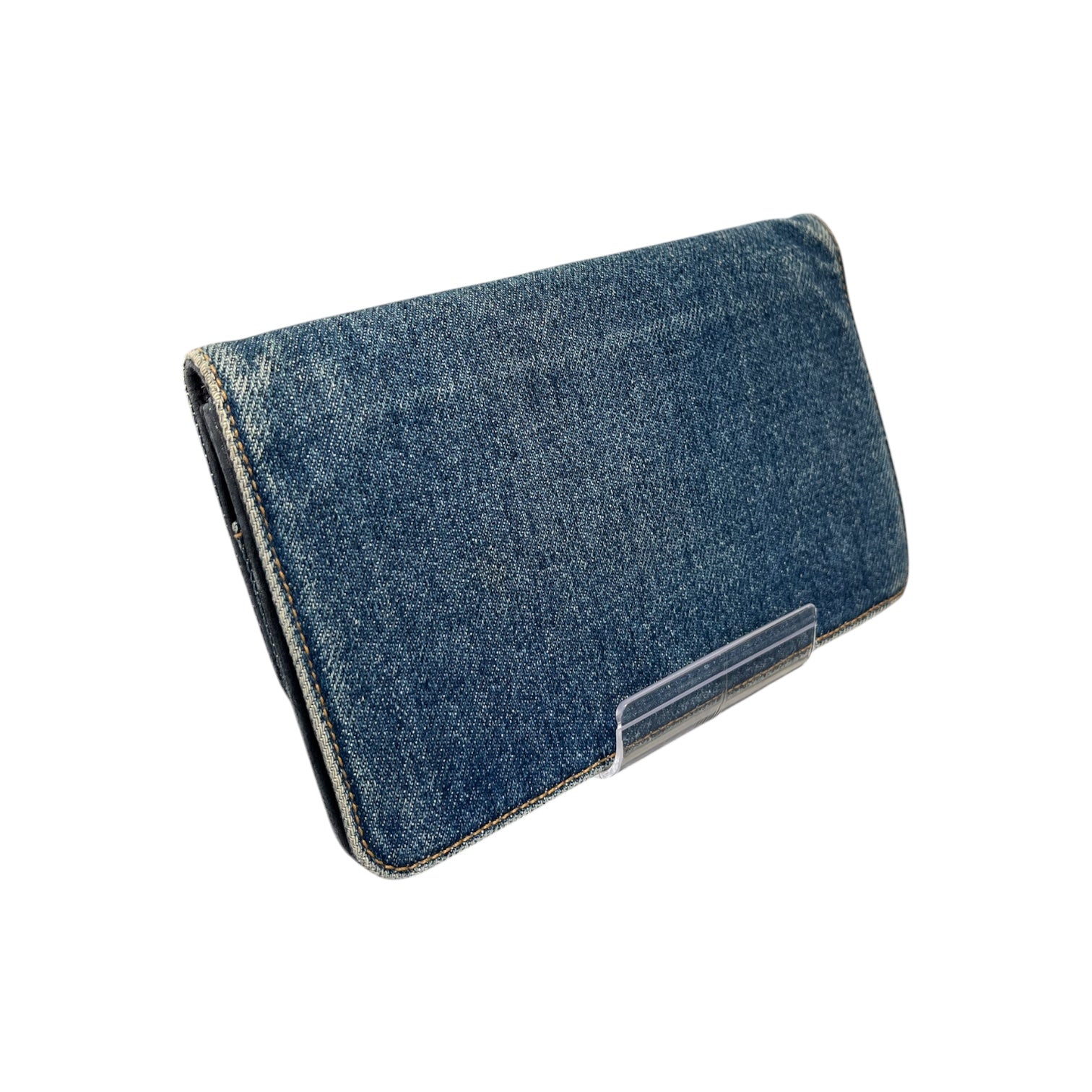 CHANEL/Long Wallet/Denim/IDG/L's/DENIM LONG WALLET DOUBLE C view 2