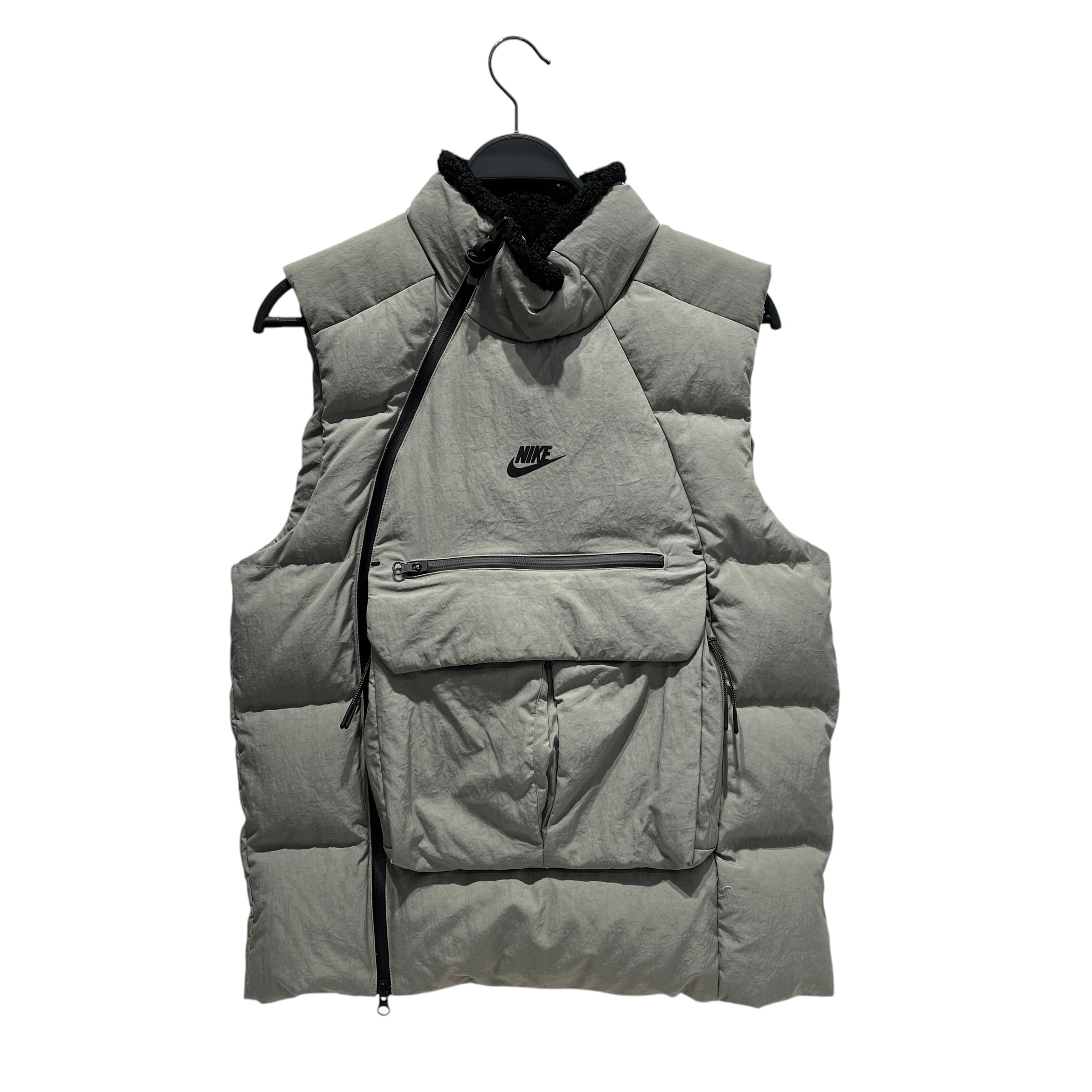 NIKE/Puffer Vest/M/Nylon/GRY/TECH PACK STUCCO VEST view 1