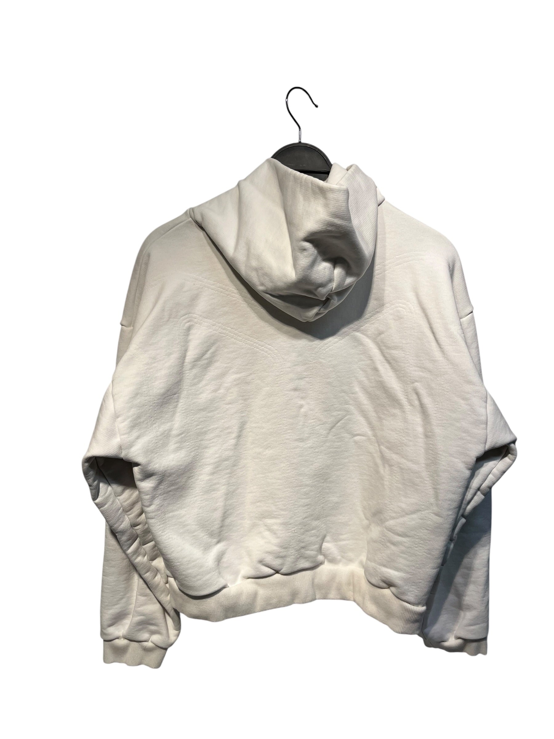 BAD SON/Hoodie/M/Cotton/WHT/RED FADE ON FRONT view 2