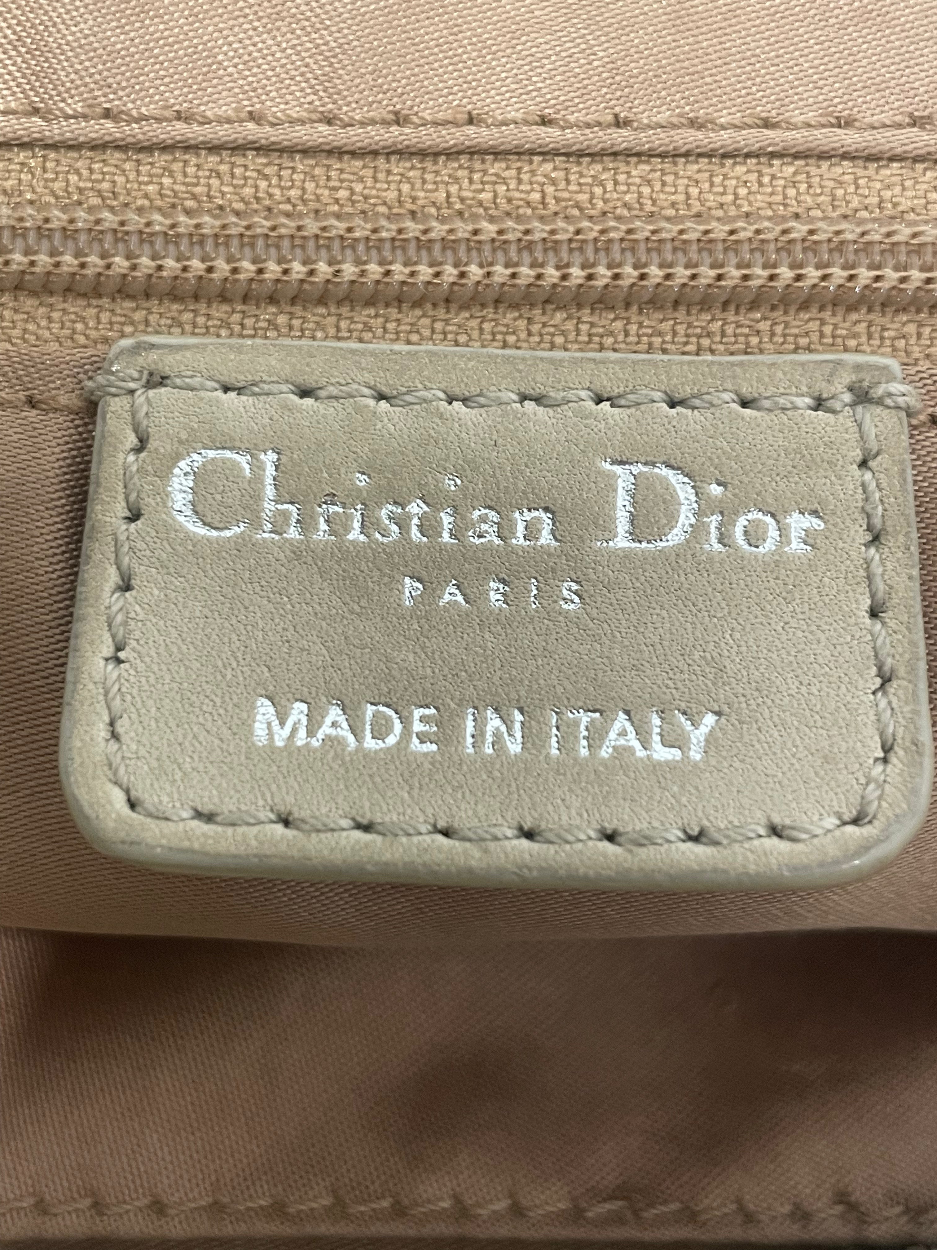 Christian Dior/Vintage/Hand Bag/Leather/CRM/RUFFLE SHOULDER view 4