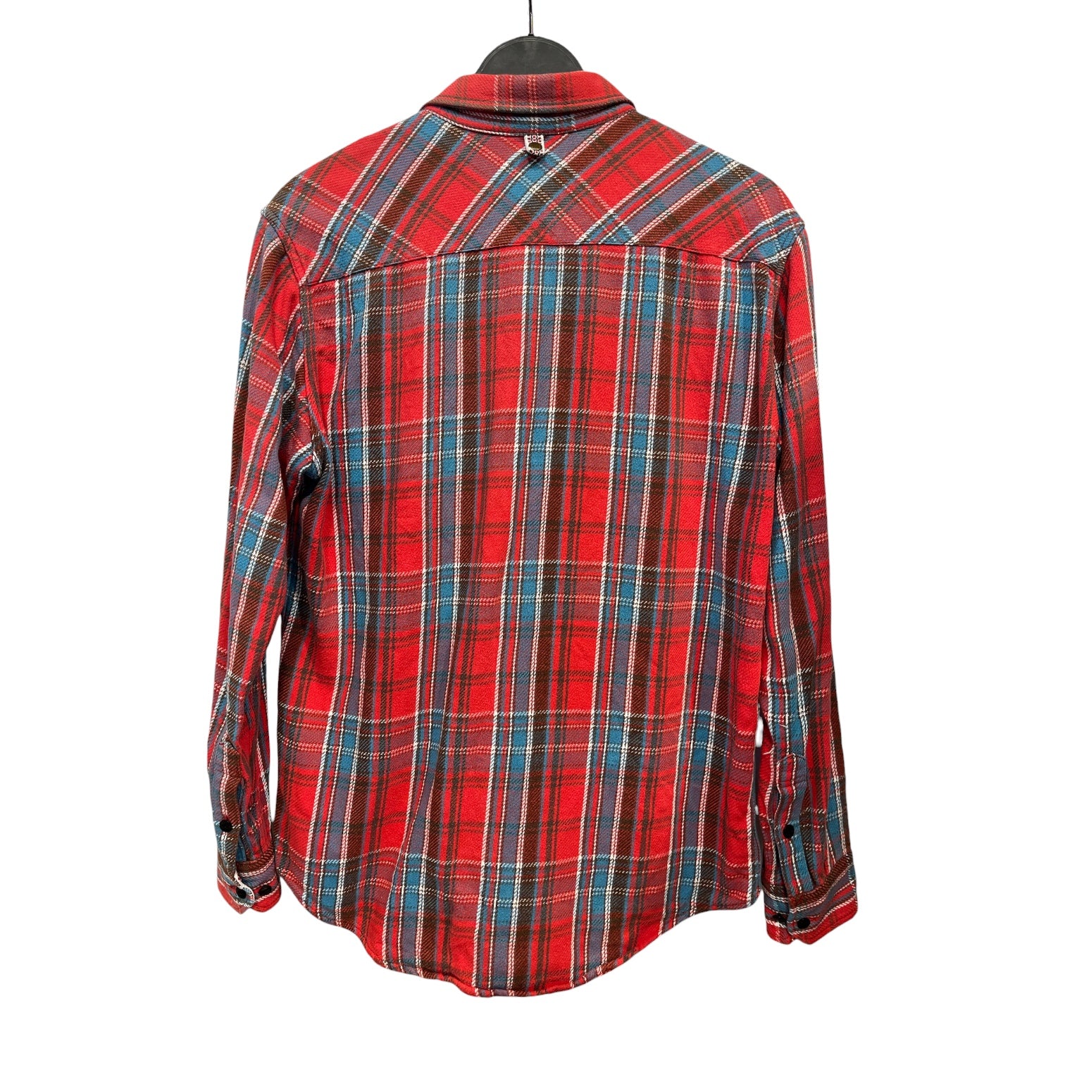 visvim/Flannel Shirt/M/Cotton/RED/Plaid/RED/BLUE CHECK FLANNEL view 2