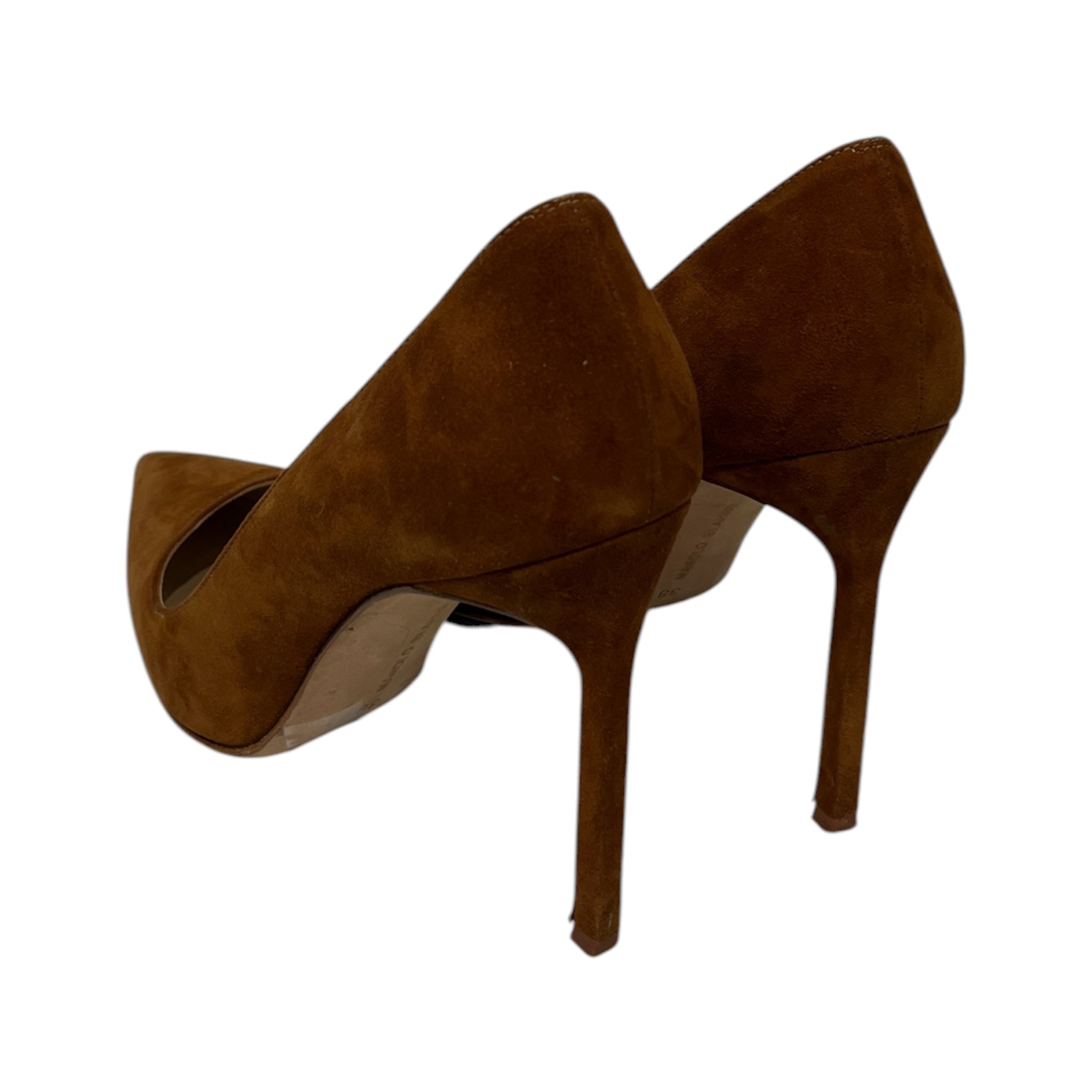 MANOLO BLAHNIK/Heels/EU 38/Suede/CML/point toe view 2