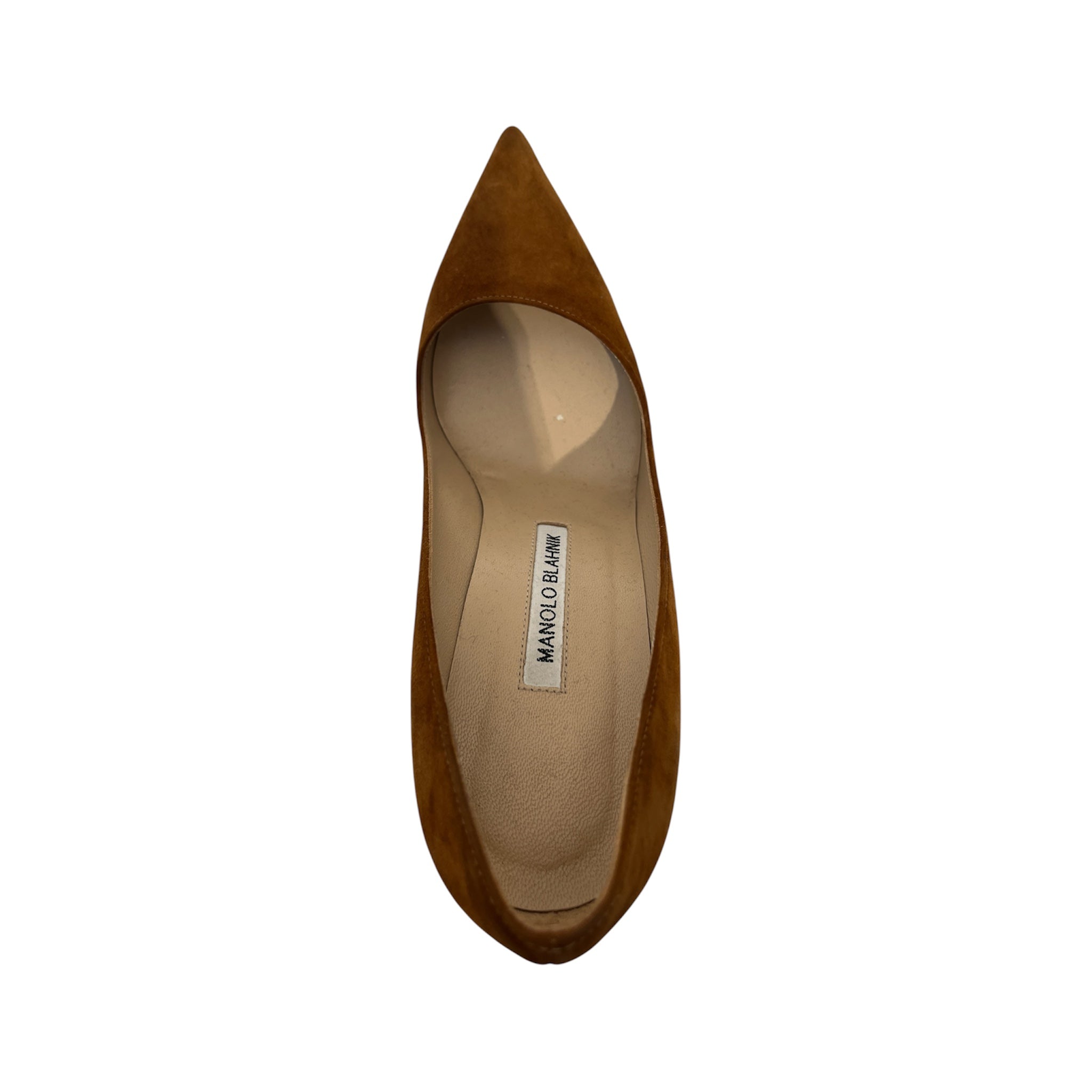 MANOLO BLAHNIK/Heels/EU 38/Suede/CML/point toe view 3