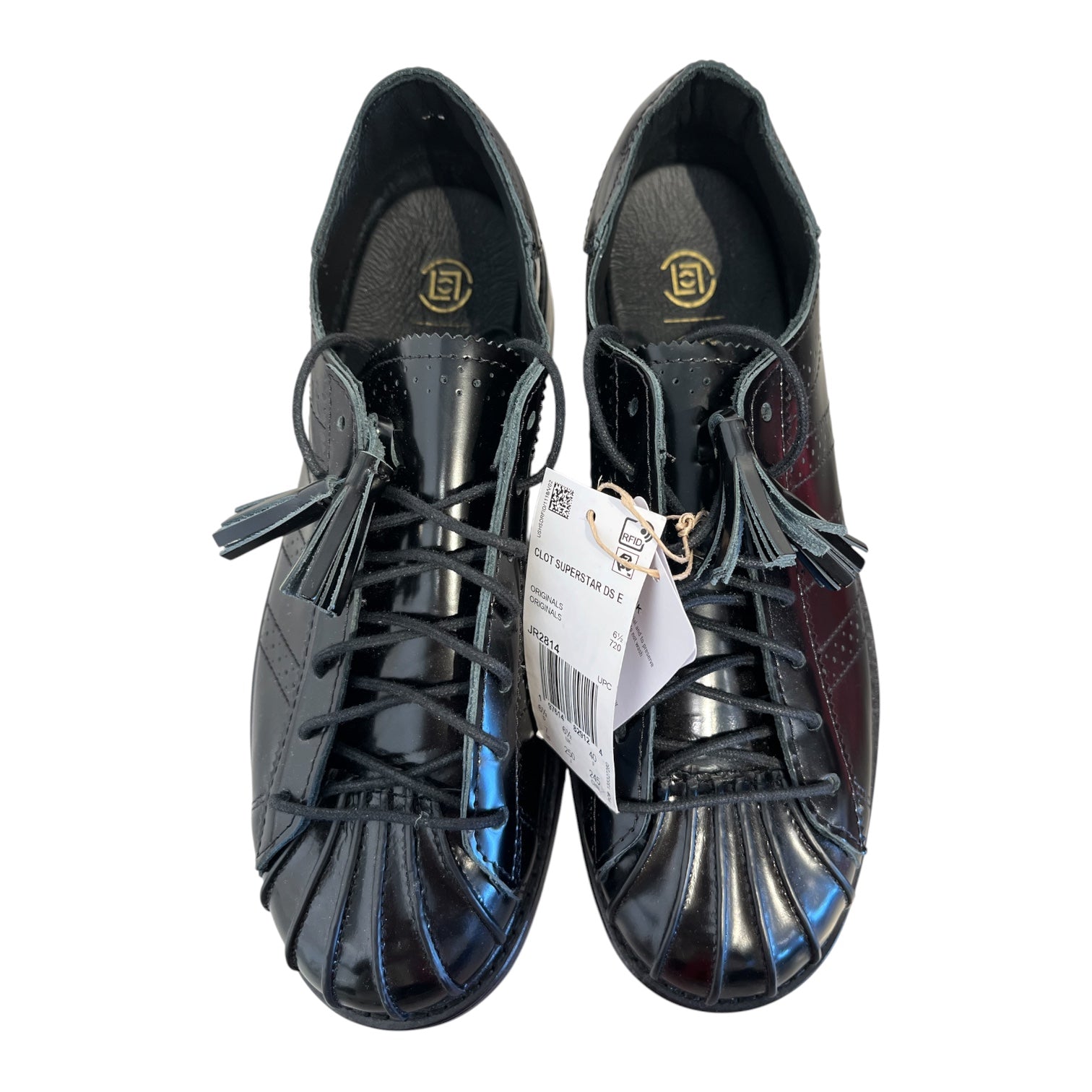 adidas/Dress Shoes/US 7/Leather/BLK/DRESS SUPERSTAR view 3