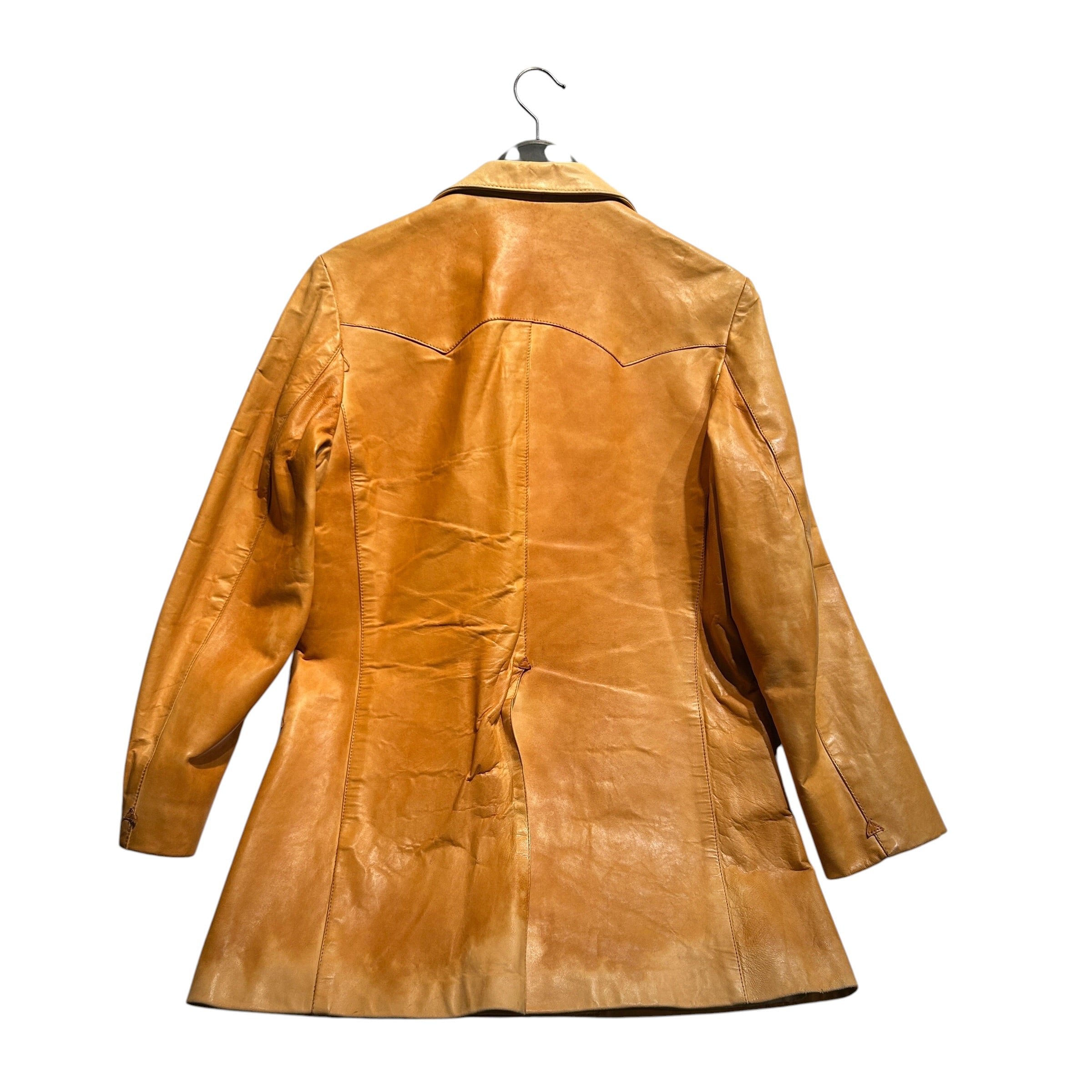 POLO WESTERN/Vintage/Leather Jkt/38/Lambskin/CML/Lambskin Blazer Jacket view 2