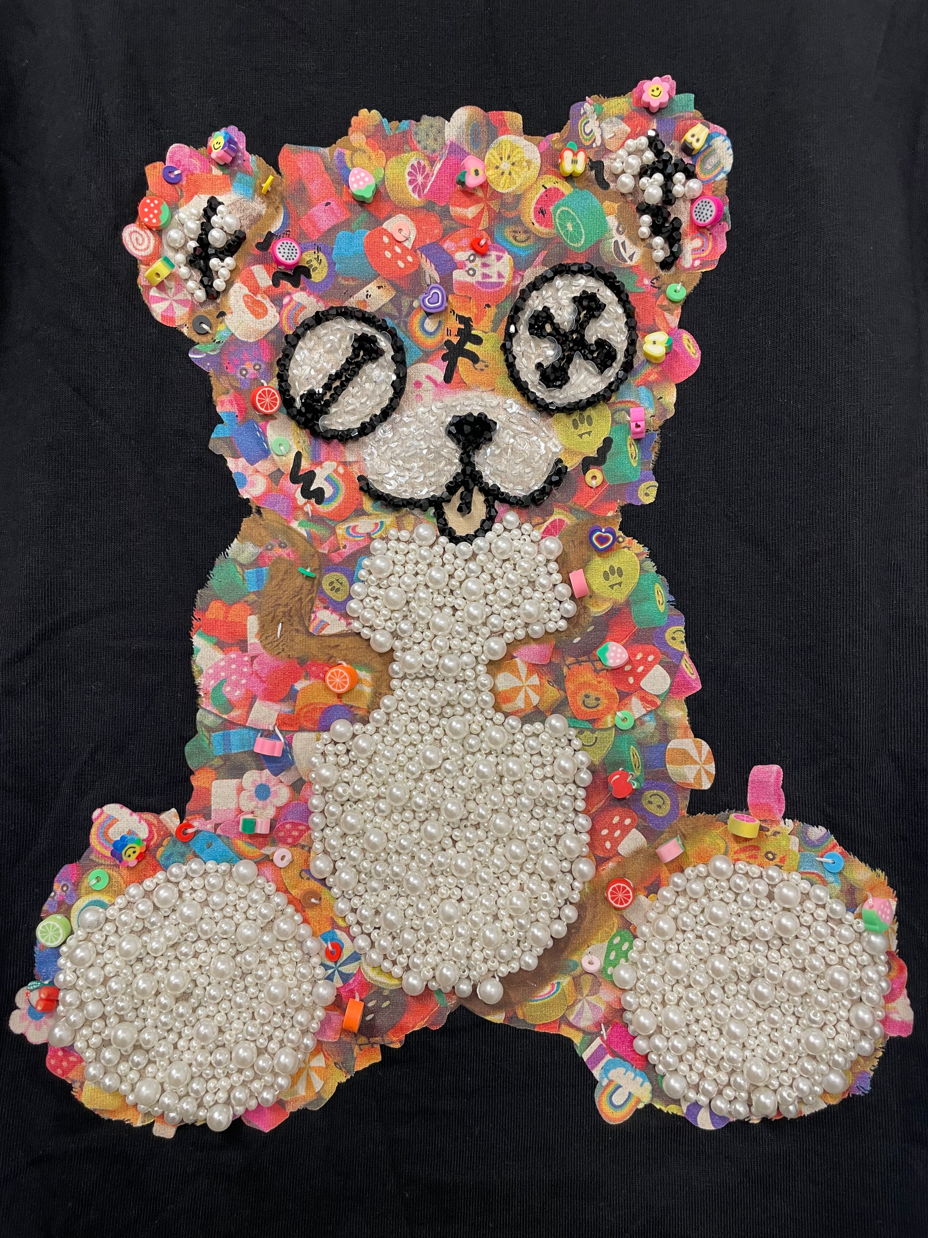 BARROW/T-Shirt/M/Cotton/BLK/EMBELLISHED BEAR view 5