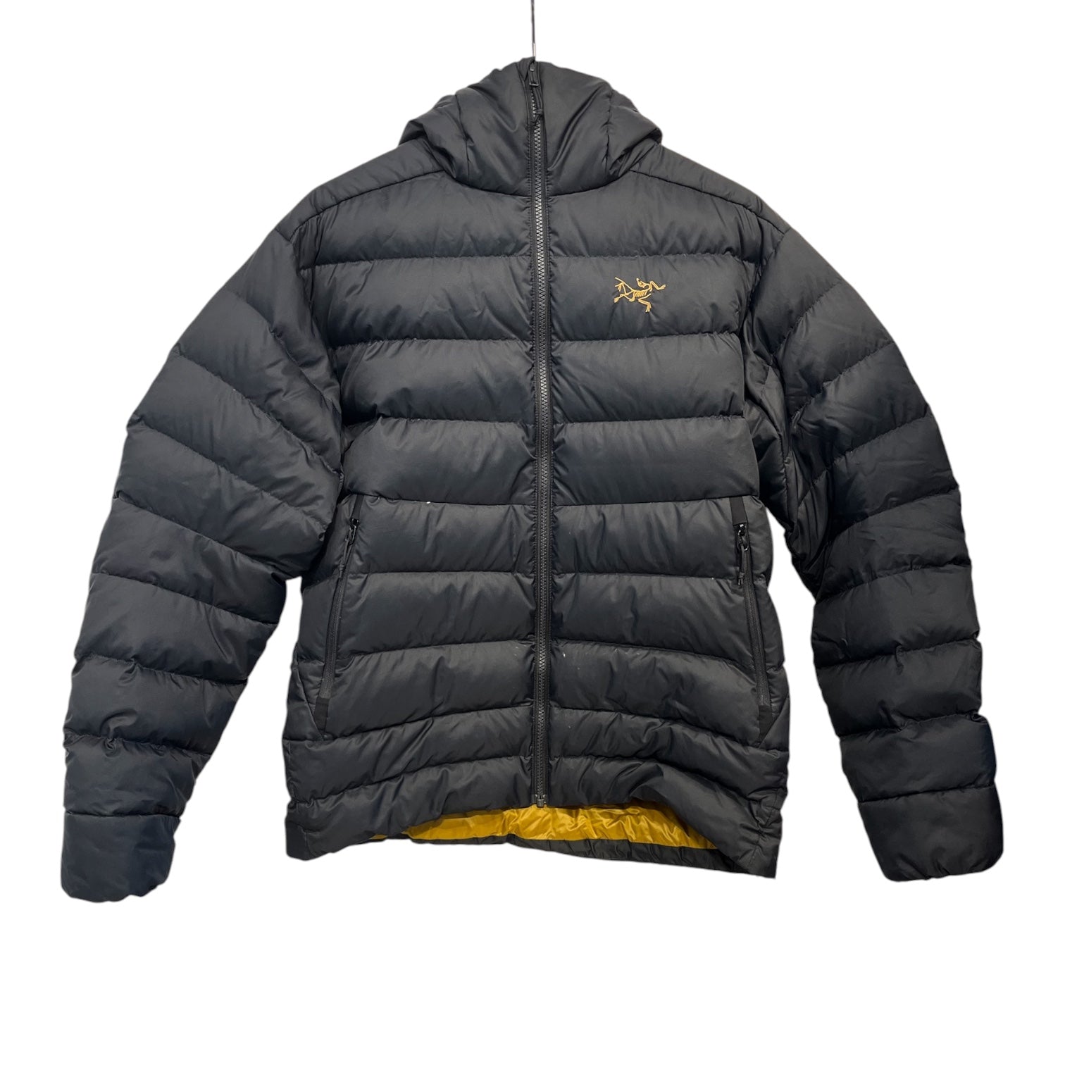 ARC'TERYX/Puffer Jkt/M/Nylon/BLK/THORIUM AR JACKET GREEN LOGO view 1