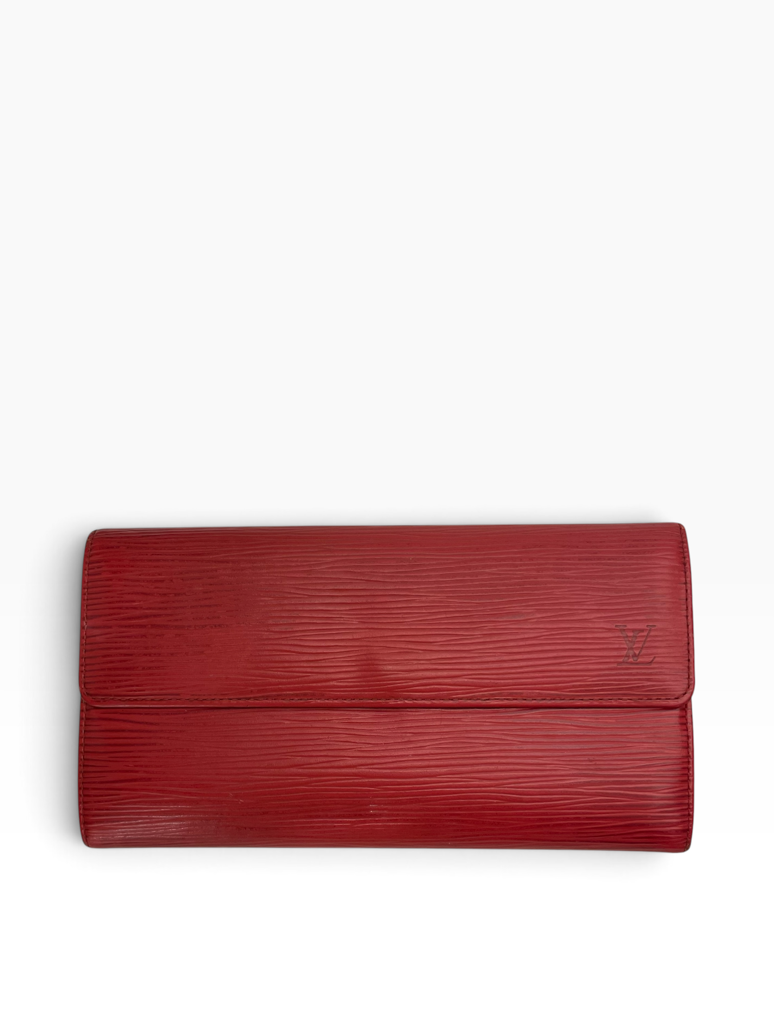 LOUIS VUITTON/Long Wallet/Leather/RED/L's/Red Epi Sarah Wallet view 1