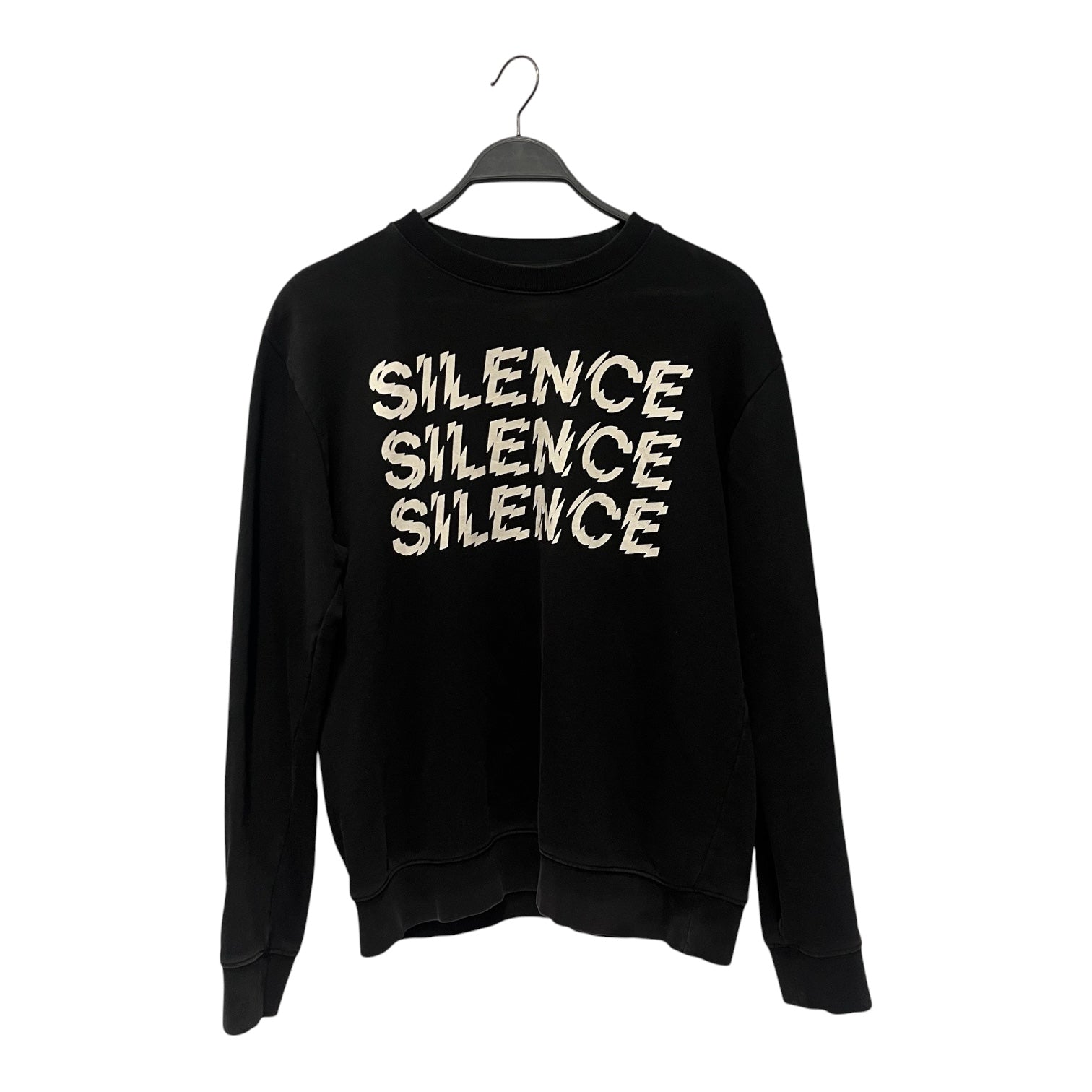 McQ Alexander McQueen/Sweatshirt/M/Graphic/Cotton/BLK/Pullover/SILENCE view 1