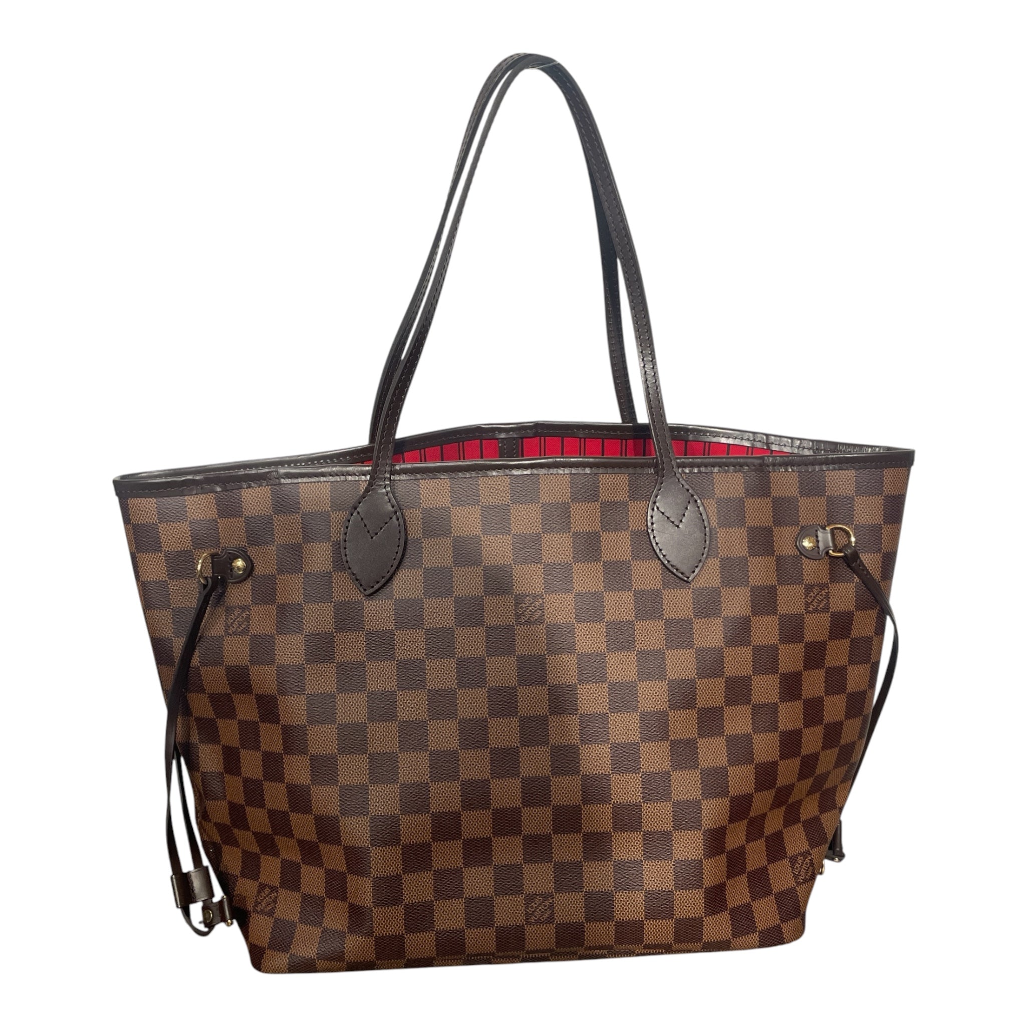 LOUIS VUITTON/Tote Bag/Monogram/Leather/BRW/NEVERFULL MM DAMIER EBENE view 2