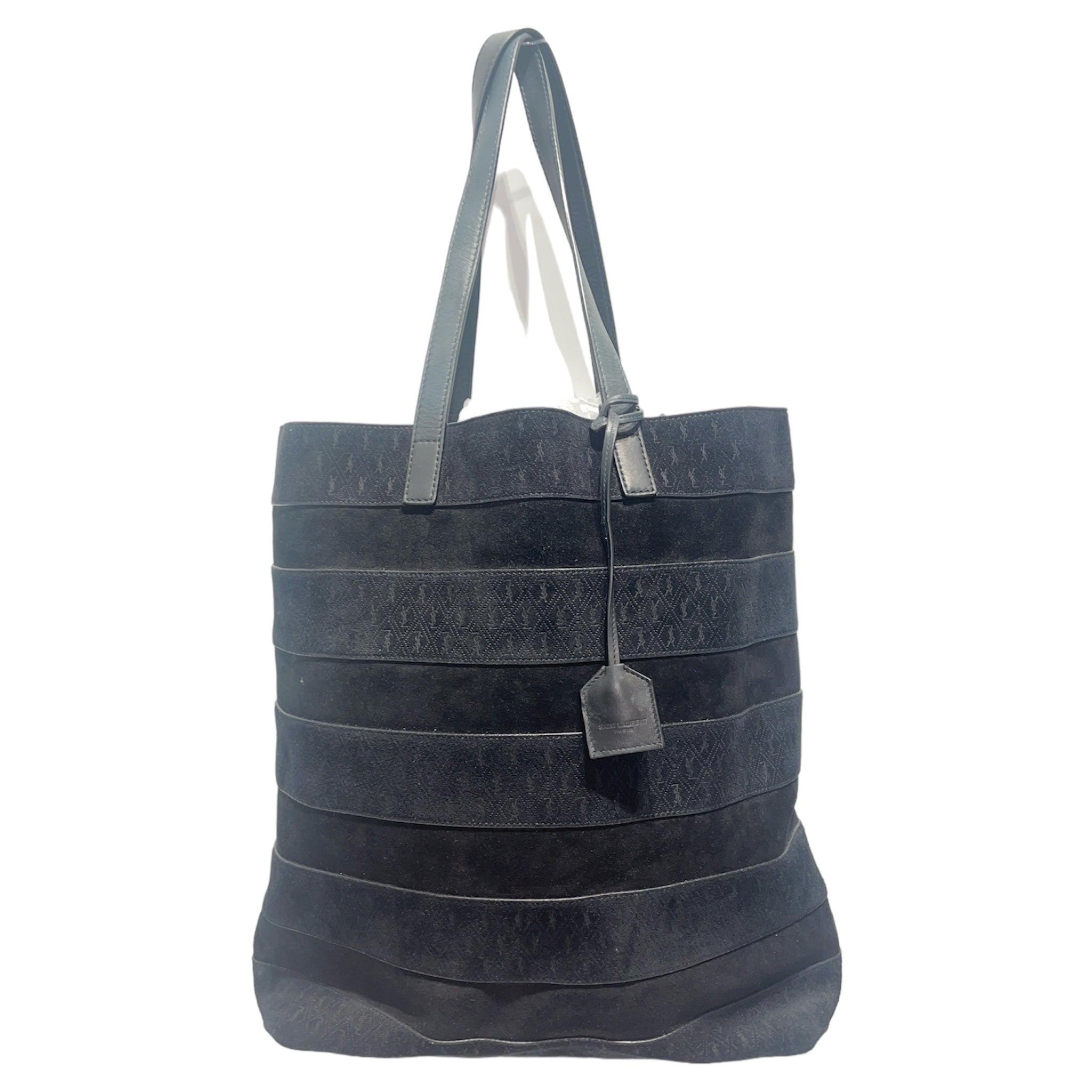 SAINT LAURENT/Tote Bag/BLK/ALL OVER YSL BAG view 1