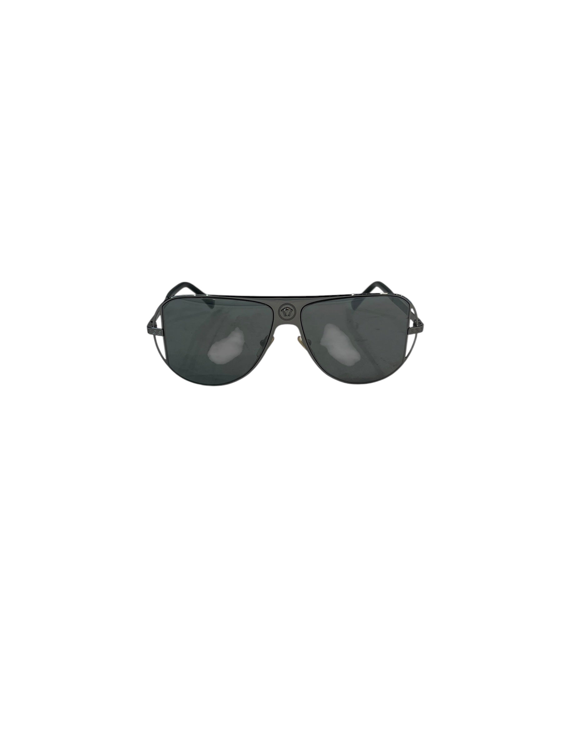 VERSACE/Sunglasses/Metal/BLK/Oval/L's/MEDUSA AVIATOR PILOT view 1
