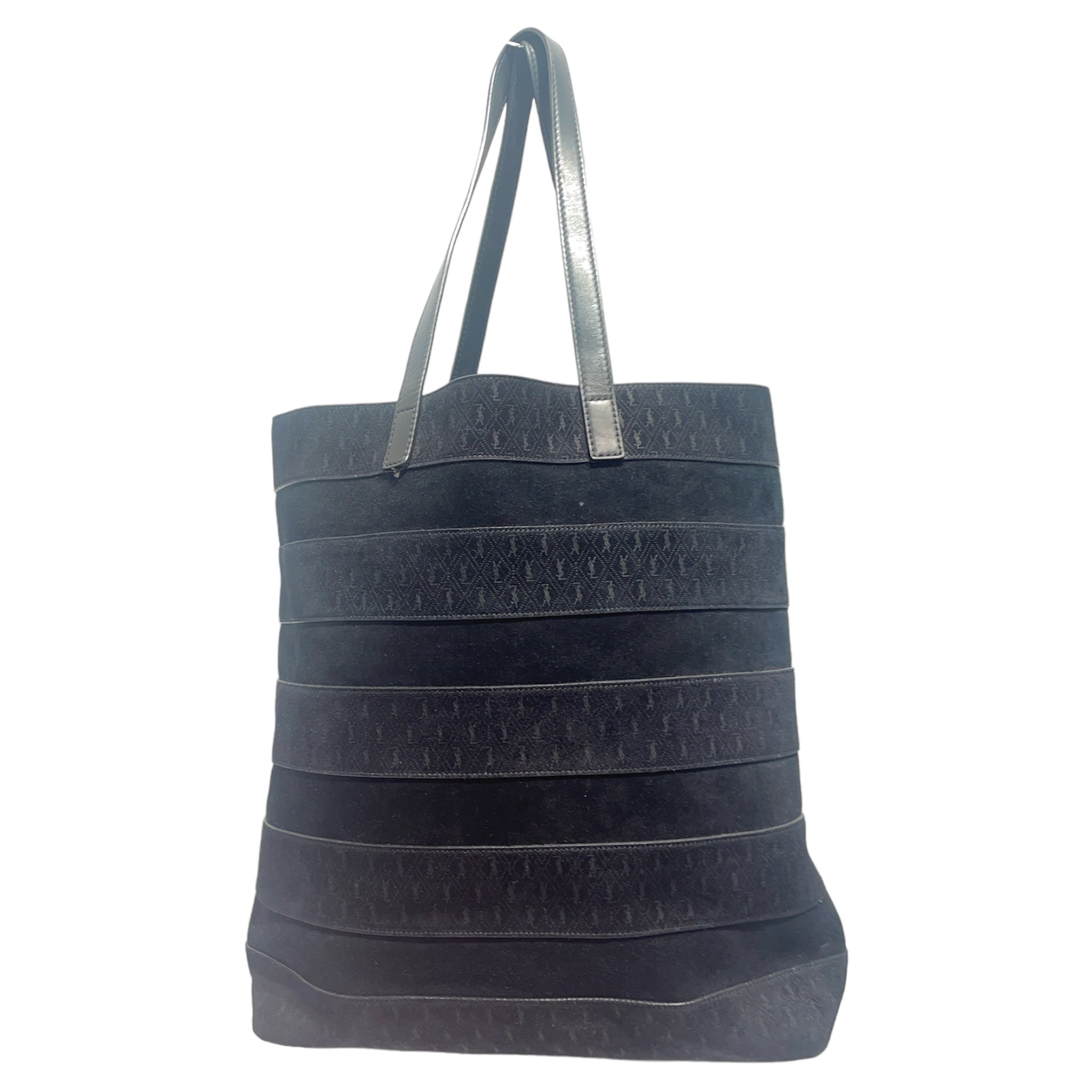 SAINT LAURENT/Tote Bag/BLK/ALL OVER YSL BAG view 2