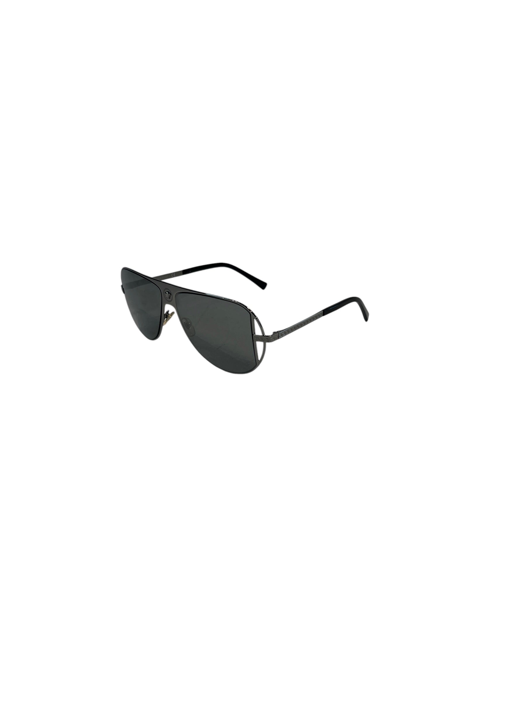 VERSACE/Sunglasses/Metal/BLK/Oval/L's/MEDUSA AVIATOR PILOT view 2