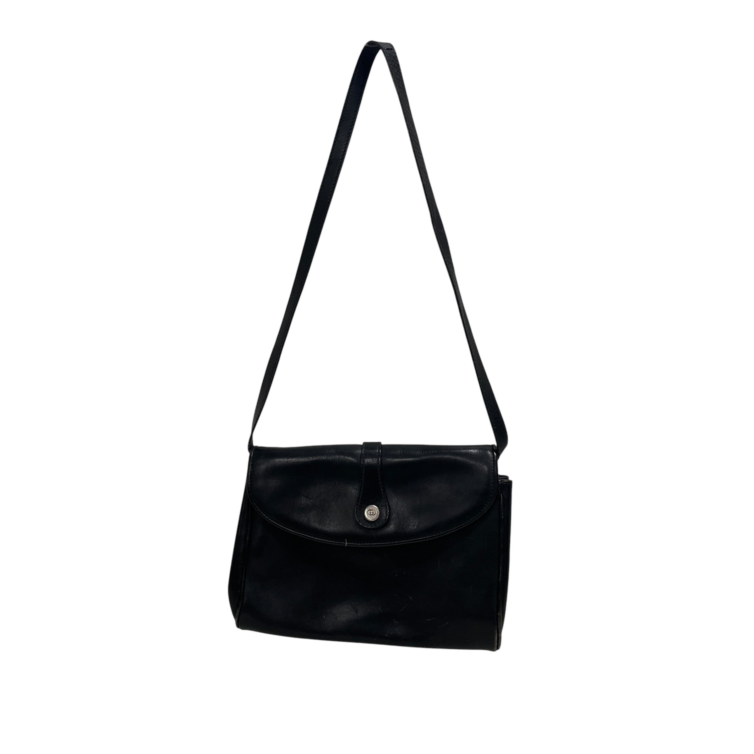 GUCCI/Hand Bag/Leather/BLK/3MTBQYD/VINTAGE BLACK LEATHER view 1