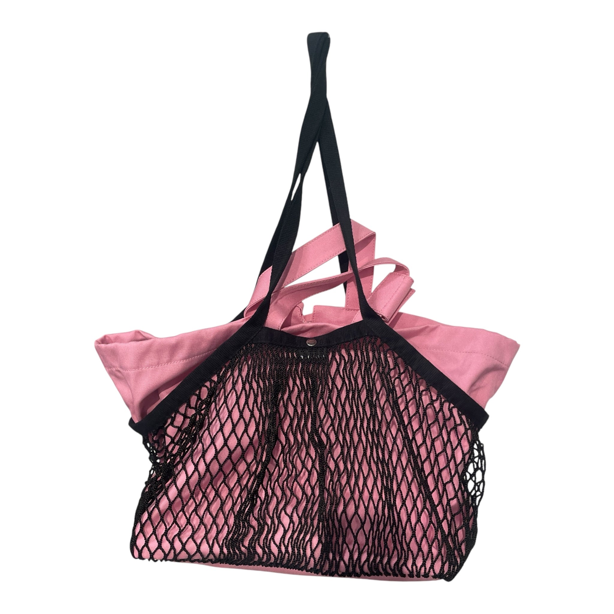BALENCIAGA/Tote Bag/Cotton/PNK/FISHNET BAG LARGE view 2