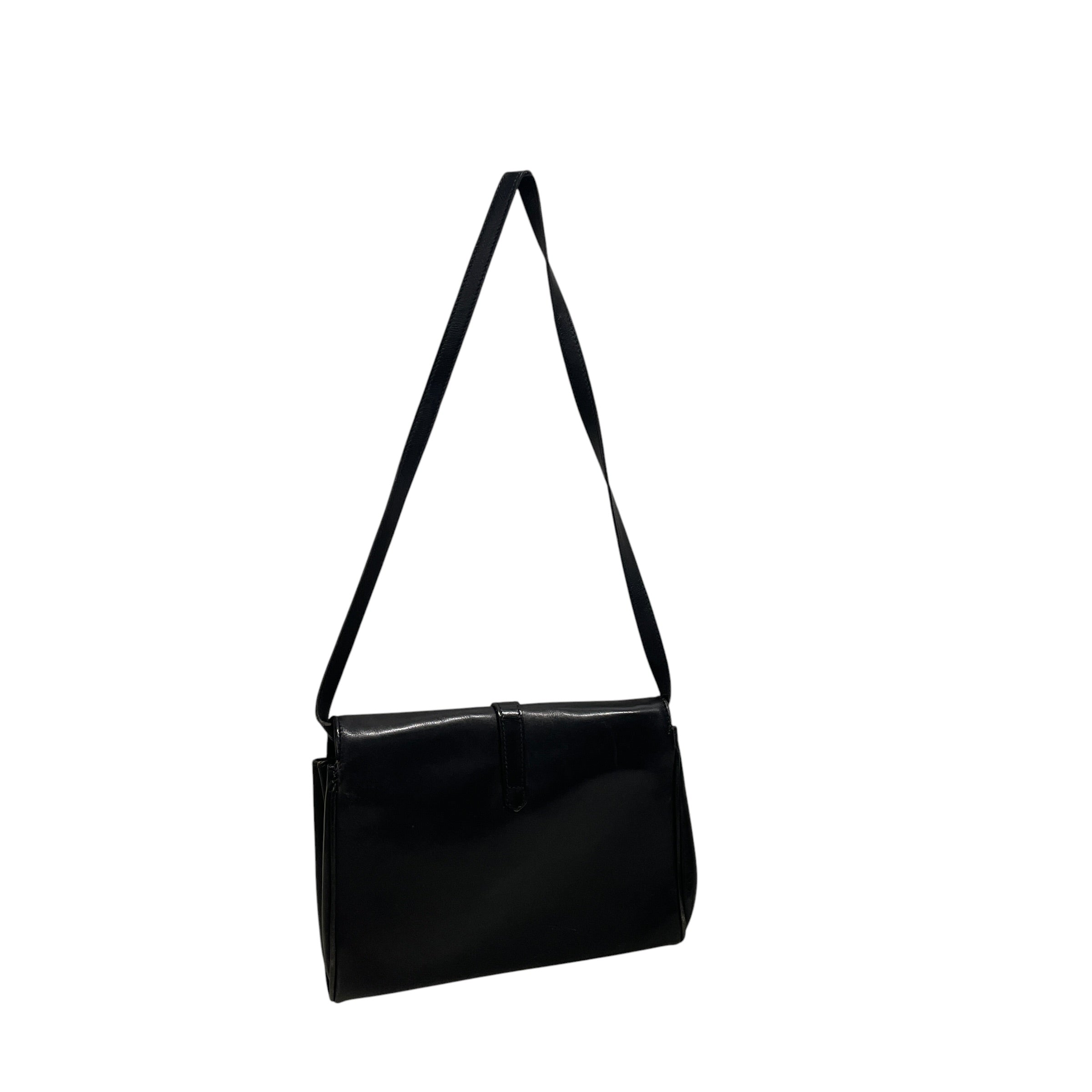 GUCCI/Hand Bag/Leather/BLK/3MTBQYD/VINTAGE BLACK LEATHER view 2